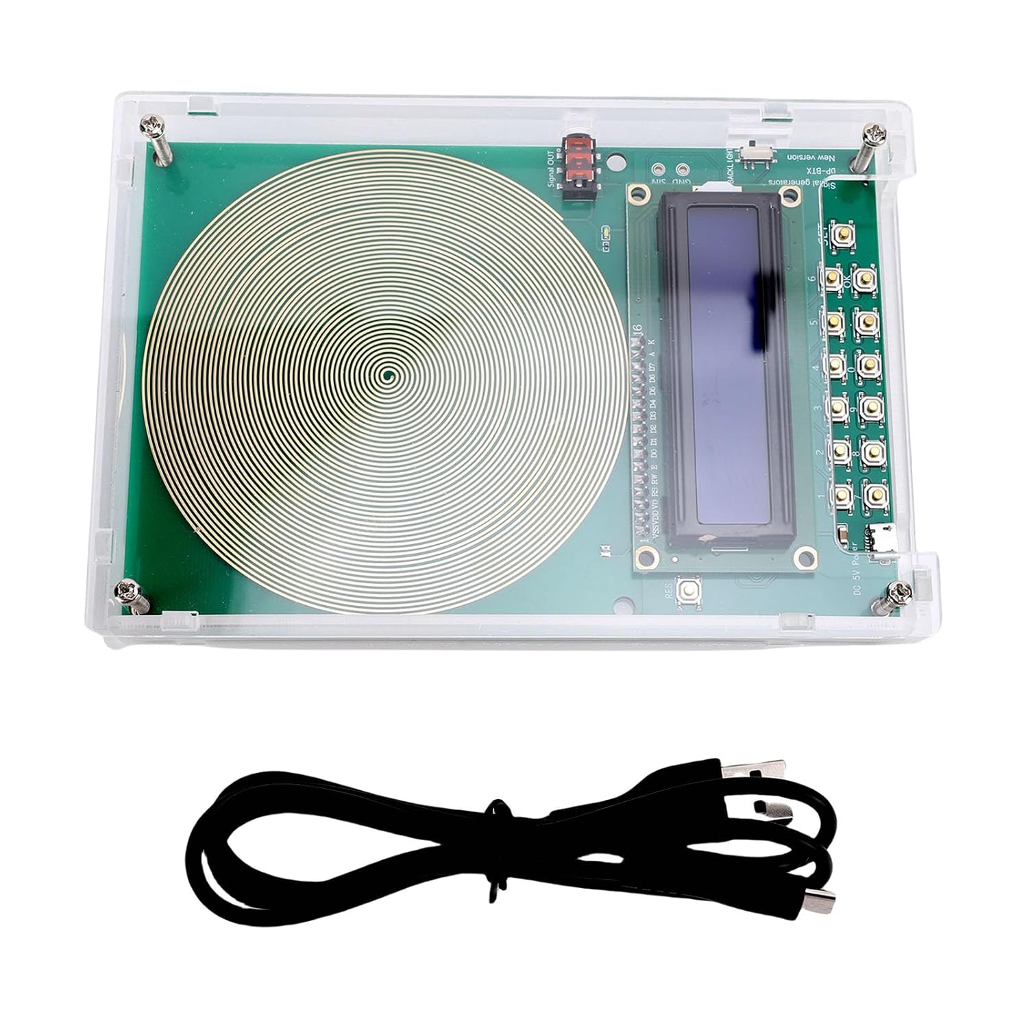 Adjustable Frequency Generator, for Healing from 0.1 Hz to 30,000 Hz, 7.83 Hz Resonance Generator, USB C Powered Sine Wave Signal Generator