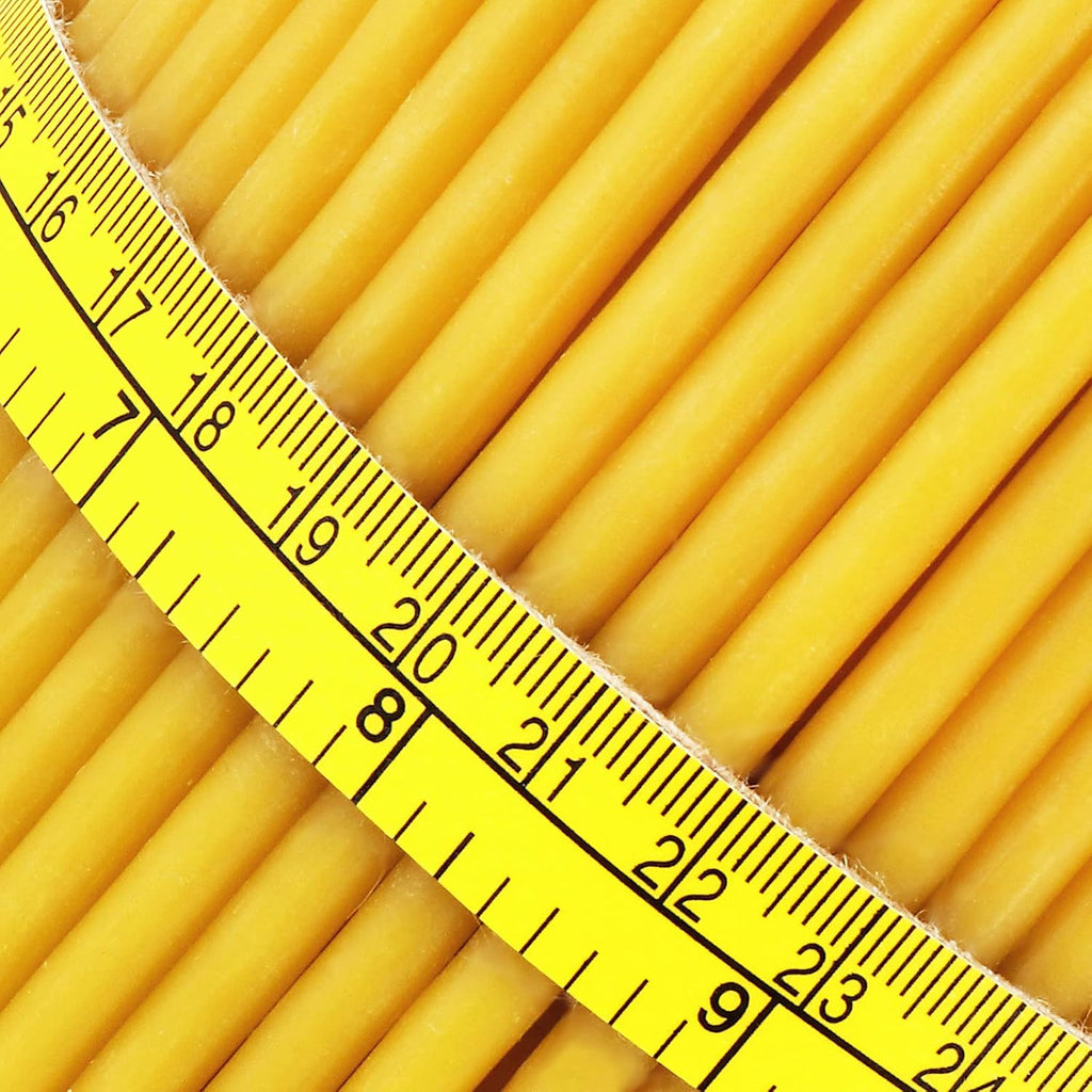 NKlaus - Thin Beeswax Ritual Candles - Church Candles Height 14 cm - Altar - Ritual Candles - Church Quality - Yellow Beeswax Candles (Pack of 100 - Approx. 330 g) 36409