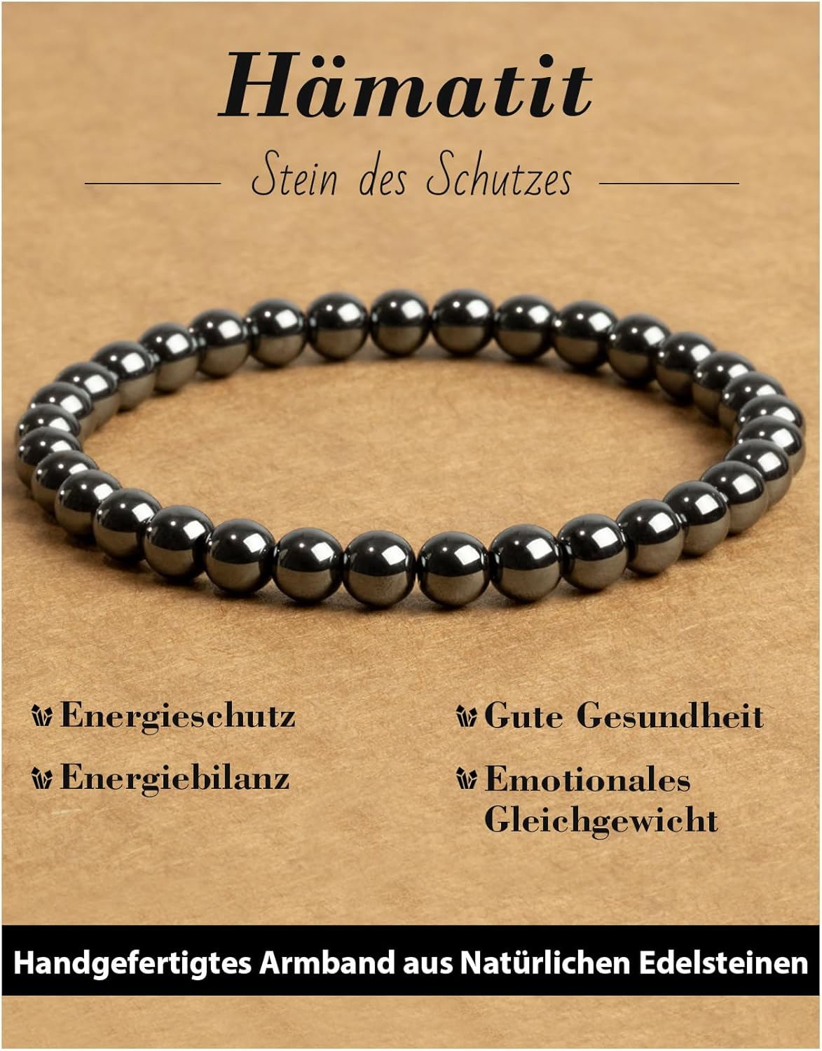 6 mm Healing Stone Bracelet for Men and Women, Real Natural Stone Beads, Lucky Bracelet, Friendship Bracelet, Individual Gift for Good Friends and Sisters
