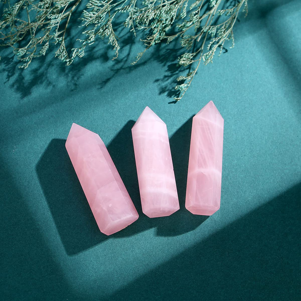 XIANNVXI 2" Amethyst Kristalle Heilung Kristall Wand Edelsteine Steine Turm Natürliche Hexagonal Punkt Stäbe Meditation Energie Therapie Steine