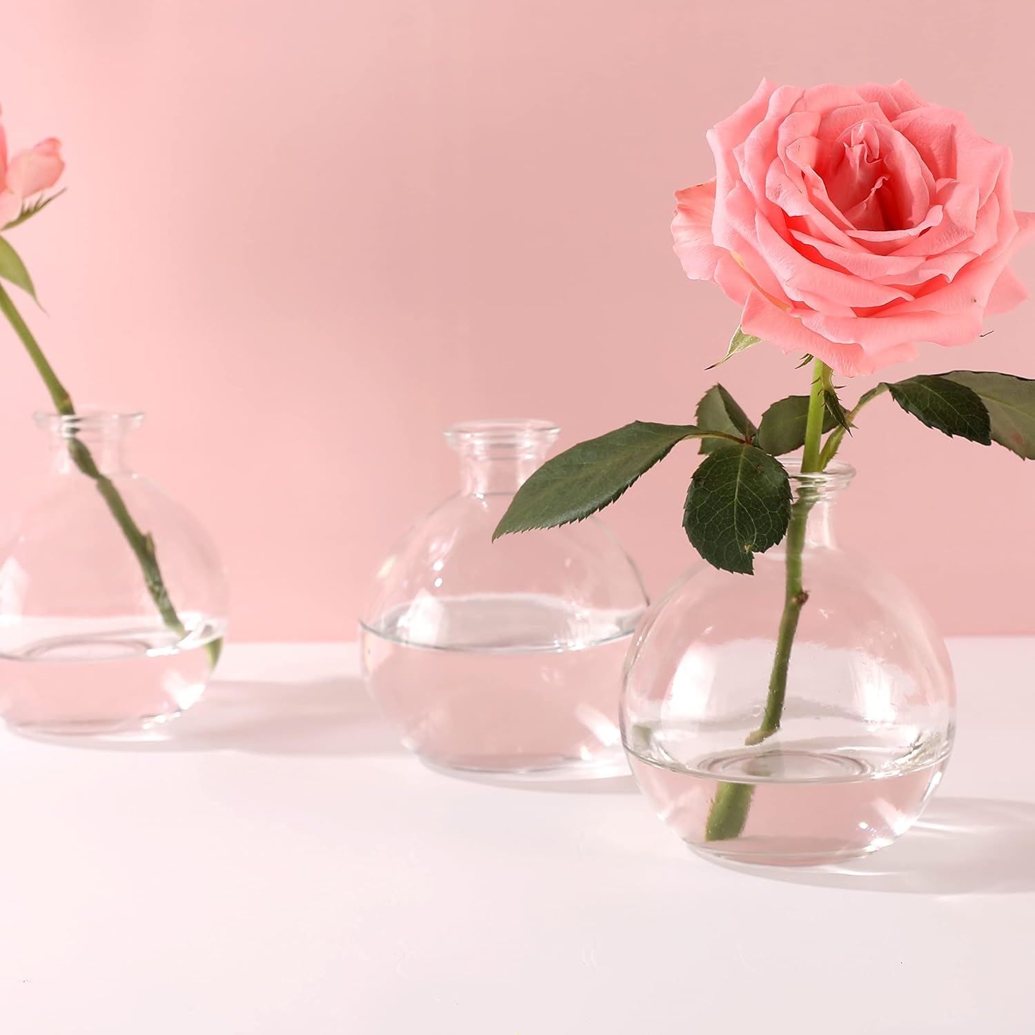 Magic Season Dekorative Glasflasche mit Korkverschluss(260ml Zaubertrank Flaschen / 6 Stück)