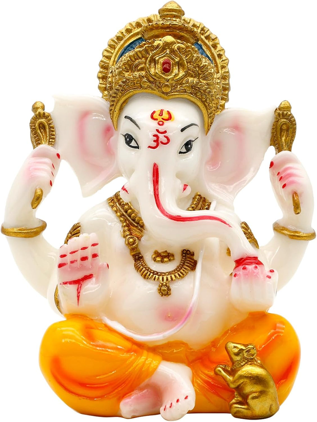 Hindu Lord Ganesha Idol - India God Ganesha Statue Diwali Gifts Indian Puja Items Home Temple Mandir Pooja Decor Car Decor Indian Wedding Diwali Birthday Gifts Yoga Room Altar