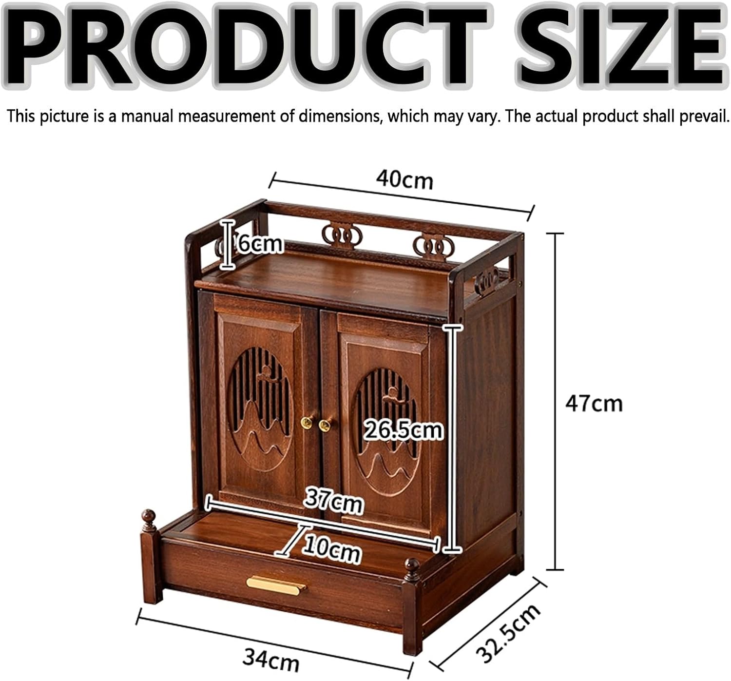 Vintage Altarschränke für Schreibtische, buddhistische Altartische für Kirchen mit ausziehbarem Regal, Opfer- und Meditationsschreine, Buddha-Statuentische für Zuhause, für Tempel.