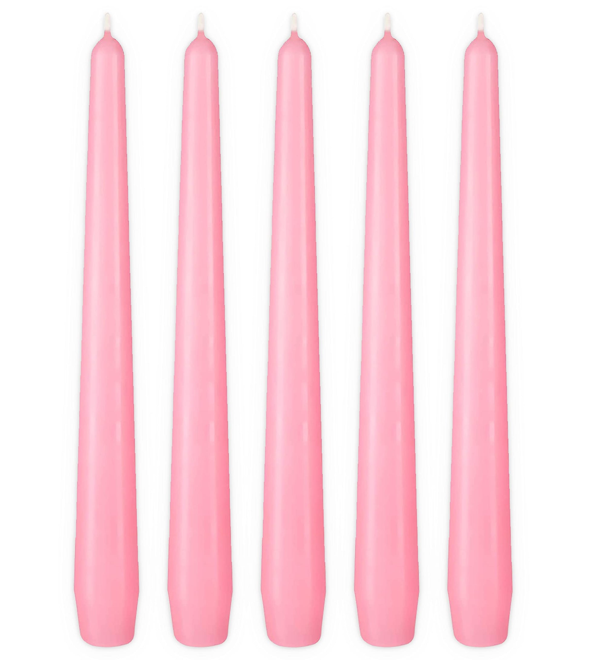 BRUBAKER Premium Spitzkerzen Lila - 50 Stück - bis zu 7,5 Stunden Brenndauer pro Kerze - 24 cm Tafelkerzen Set für Kerzenständer und Kronleuchter - Leuchterkerzen Halterkerzen