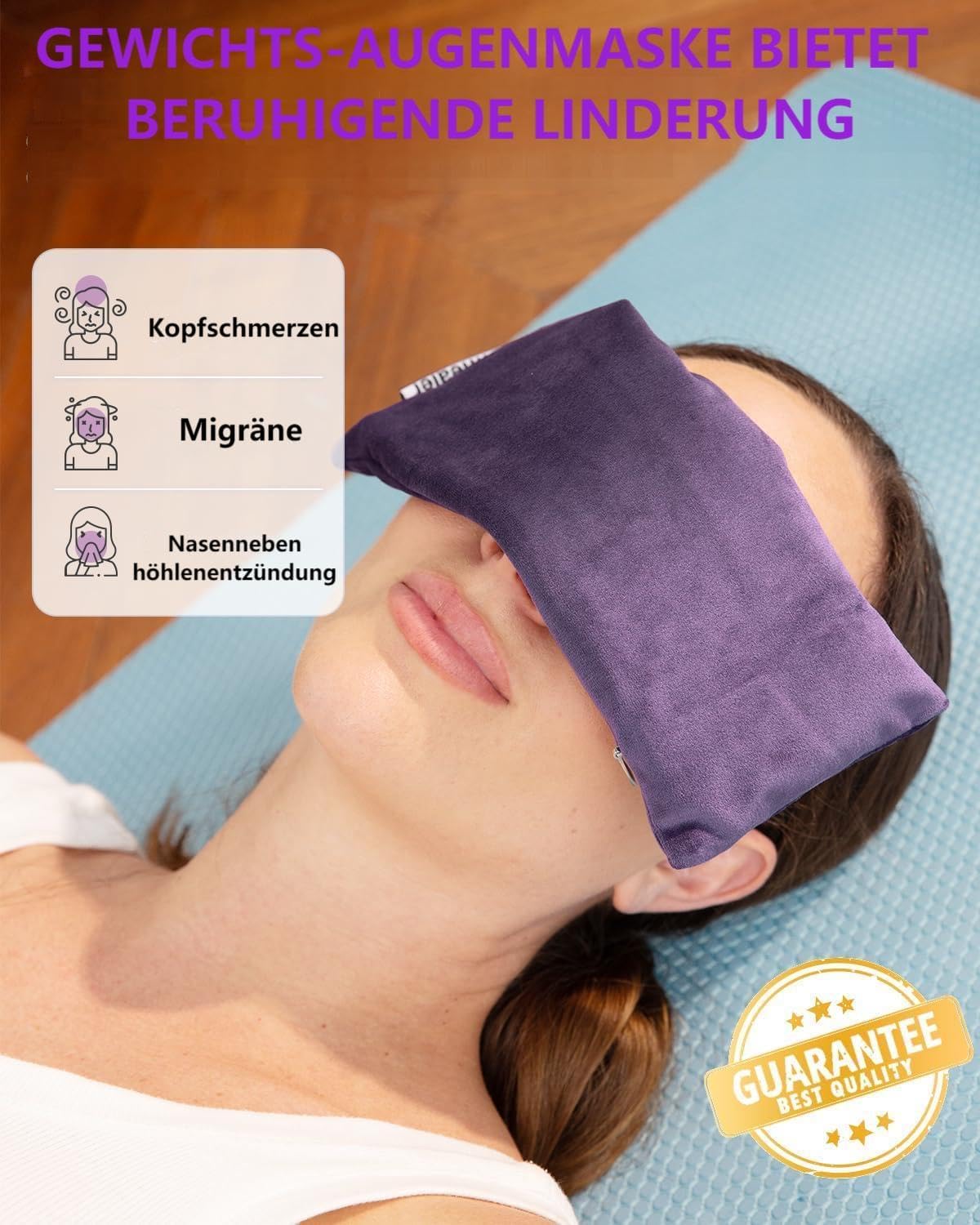 Hihealer 2er / 4er-Pack Augenmaske Gewichts-Augenmaske mit Lavendel-Aromatherapie für Schlaf, Yoga, Meditation und Selbstpflege, entspannende Accessoires Weihnachtsgeschenke für Frauen Mütter