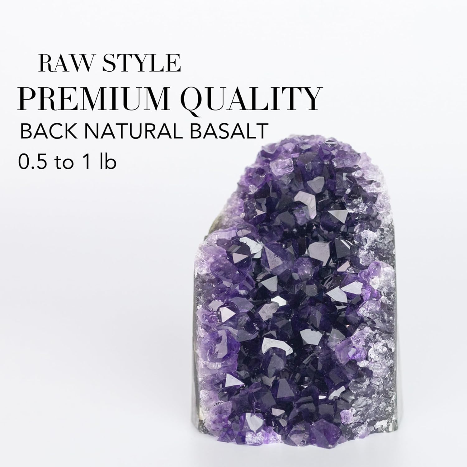 Deep Purple Project Amethyst Druse Stein Echt (250 gramm bis 500), Amethyst Geode Groß, Kristalldruse aus Uruguay