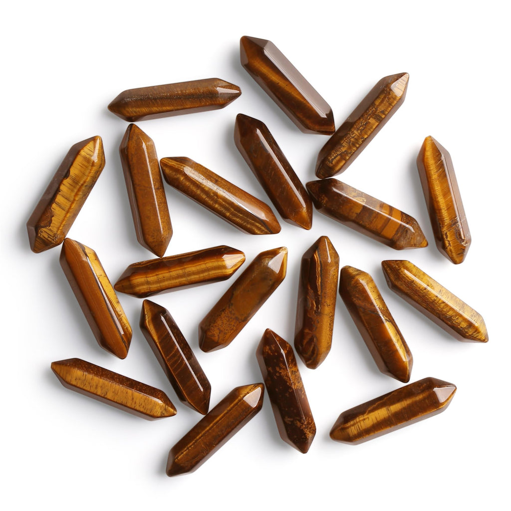 10pcs Gelber Aventurin Heilkristalle Stein Stab Edelsteine Sets Sechseckige Kristall Säule Bulk Hexagonal Punkt Turm Reiki Meditation Spirituelle Chakra Schutz Energieausgleich