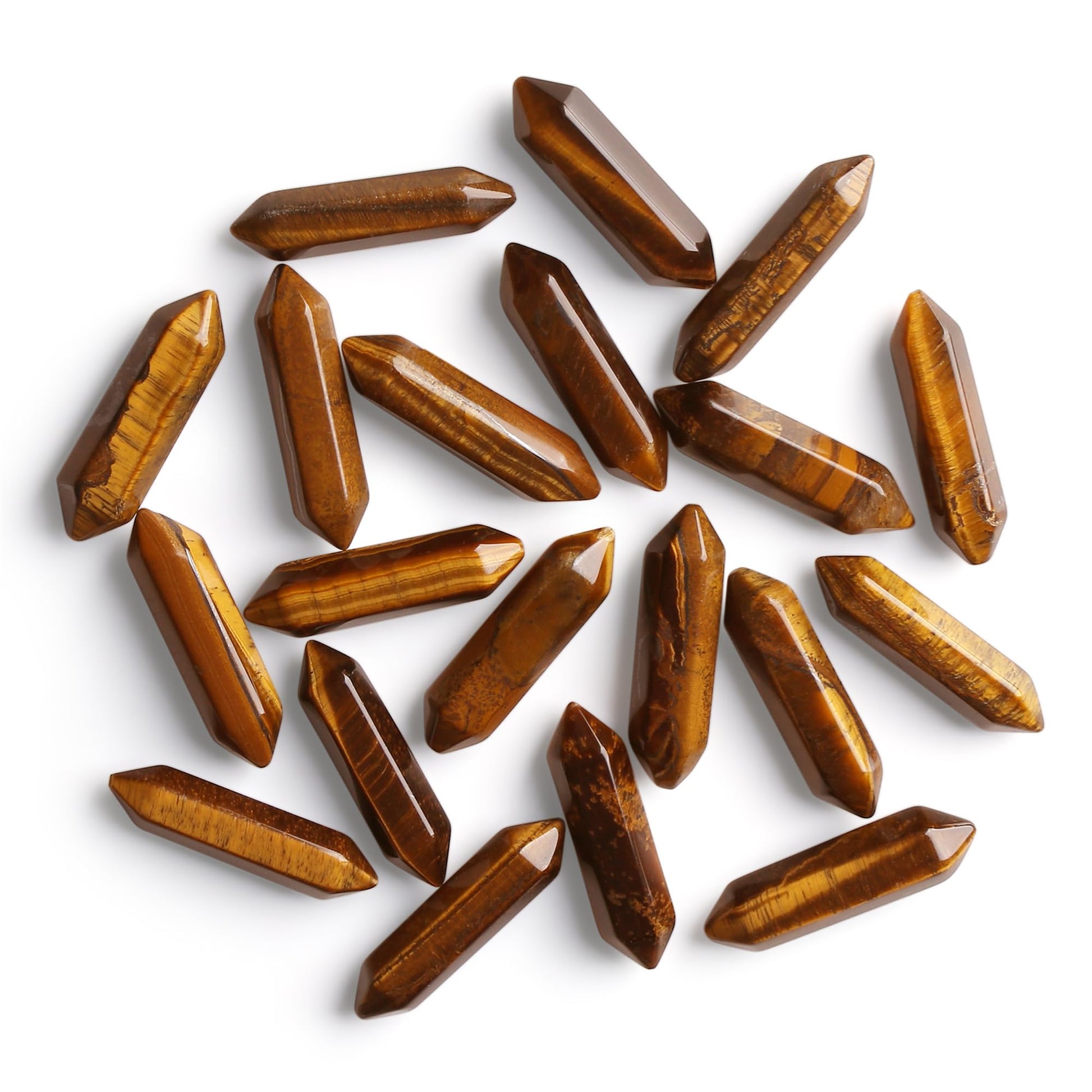 10pcs Gelber Aventurin Heilkristalle Stein Stab Edelsteine Sets Sechseckige Kristall Säule Bulk Hexagonal Punkt Turm Reiki Meditation Spirituelle Chakra Schutz Energieausgleich