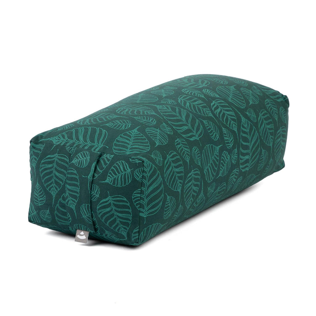 Bodhi Yoga Bolster SALAMBA | Maharaja Collection | Rechteckiges Yogakissen | Waschbarer Bezug aus Baumwolle mit Dinkelfüllung | Zubehör für Restorative und Yin Yoga