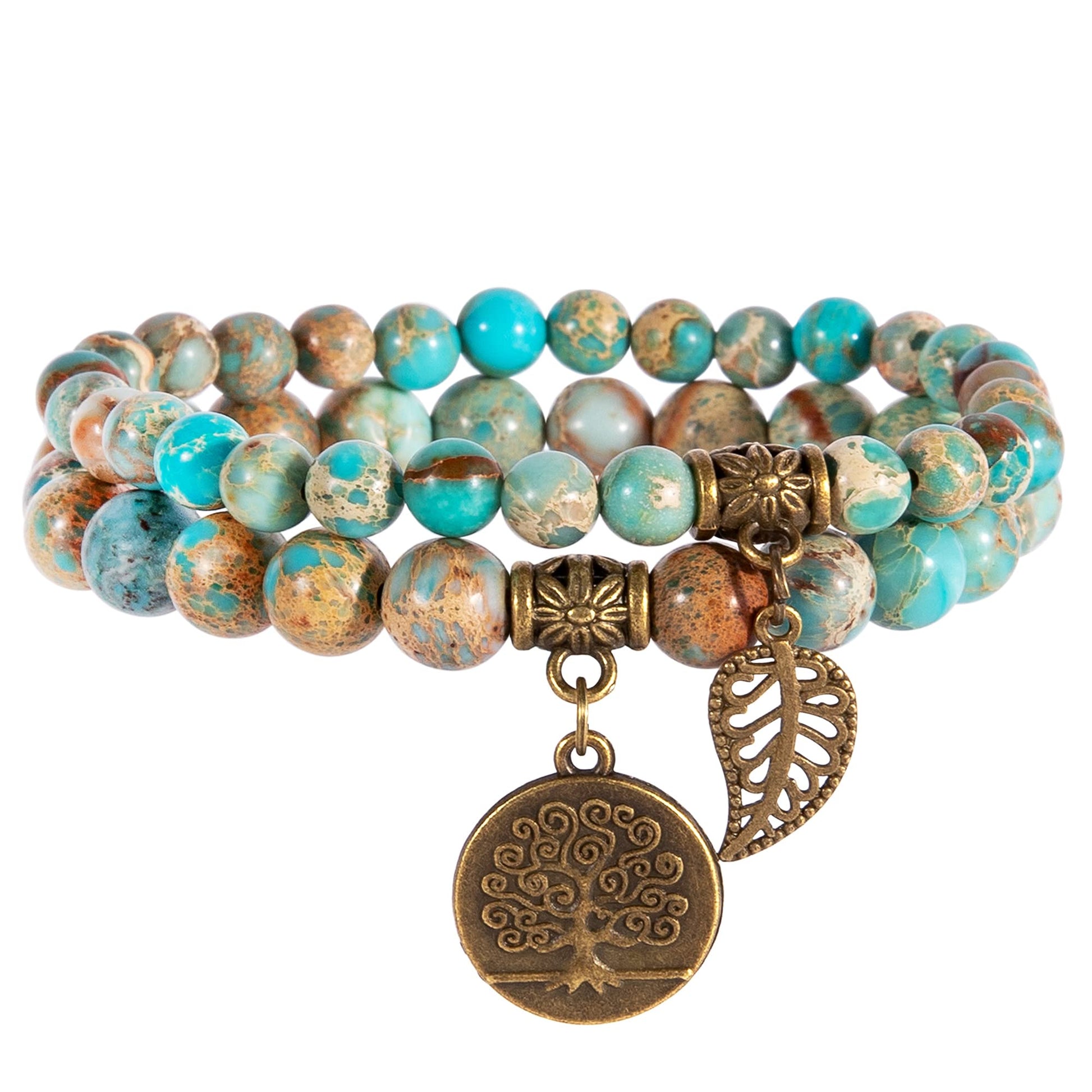 Farfume Chakra Armband Echte Steine, Echte Steine-Edelsteine Armband fur Damen