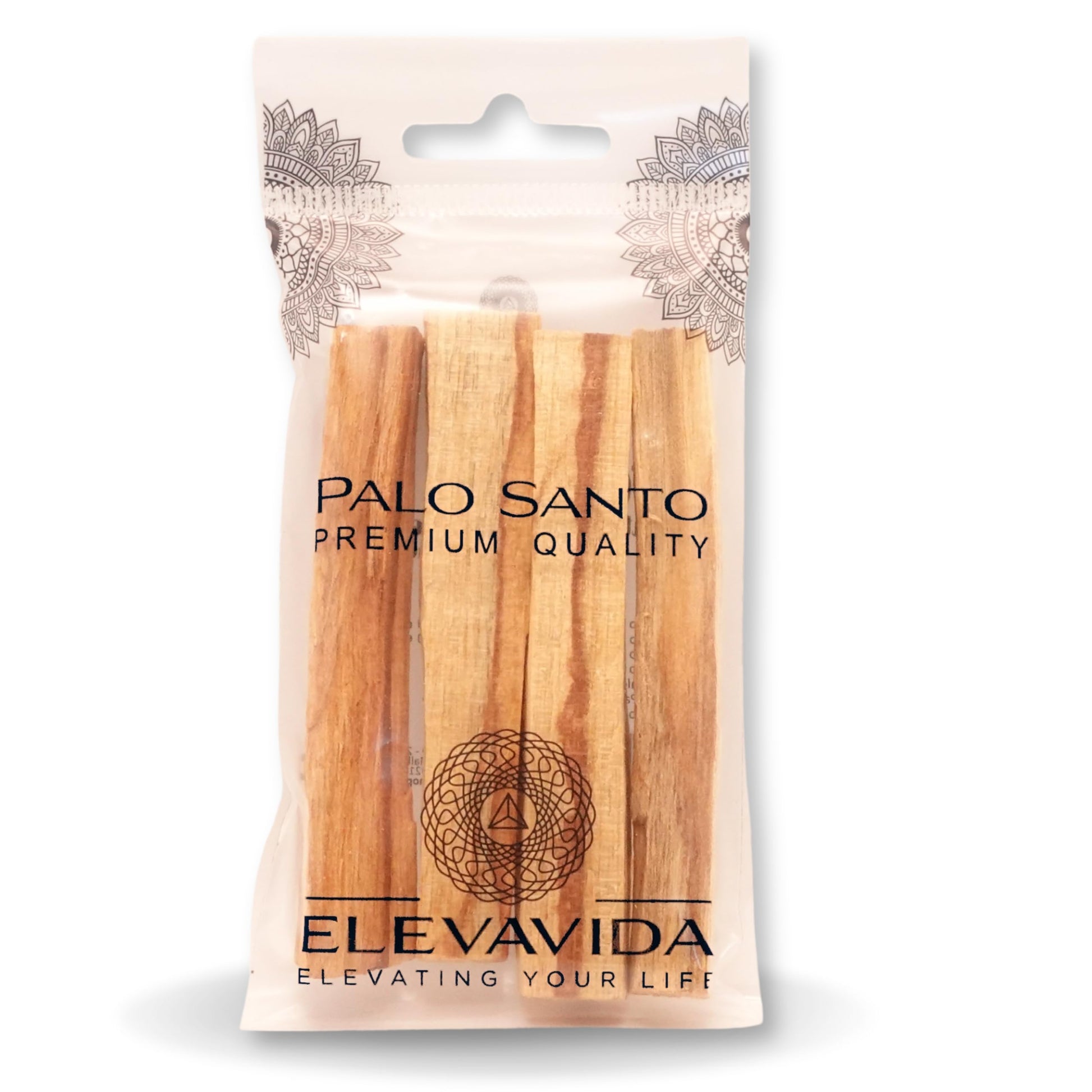 ELEVAVIDA Palo Santo 90g (9–11 Stäbe) aromatisch duftendes Räucherholz aus Peru, nachhaltig gesammelt zur Entspannung, Meditation, energetische Reinigung von Räumen - Bursera Graveolen - heiliges Holz
