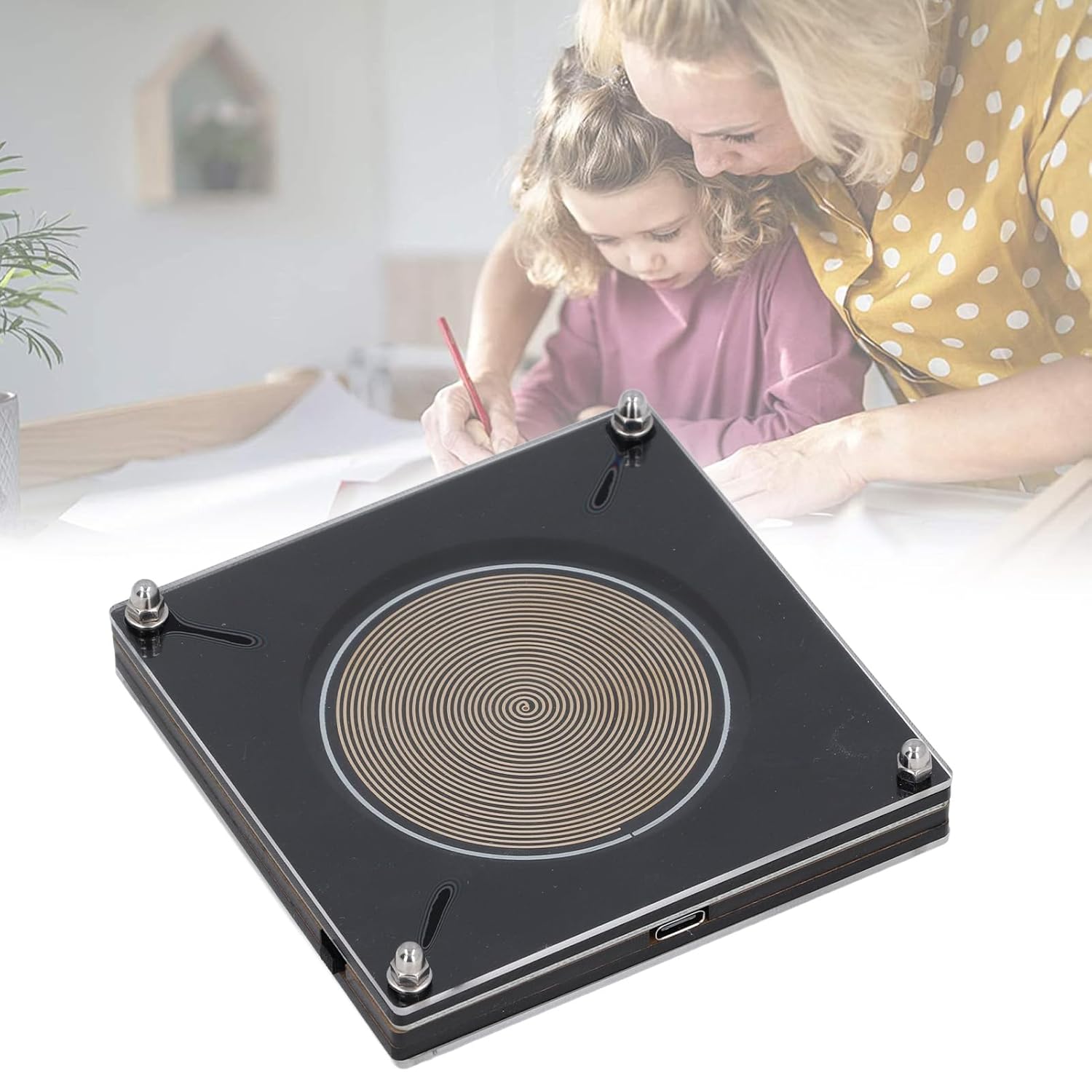 schuman Frequenz Gerät, 7.83Hz schuman Frequenz Generator Tragbarer schuman Frequenzgenerator Niederfrequenz Impulsgenerator, für Klangverbesserung Relexationsschlaf