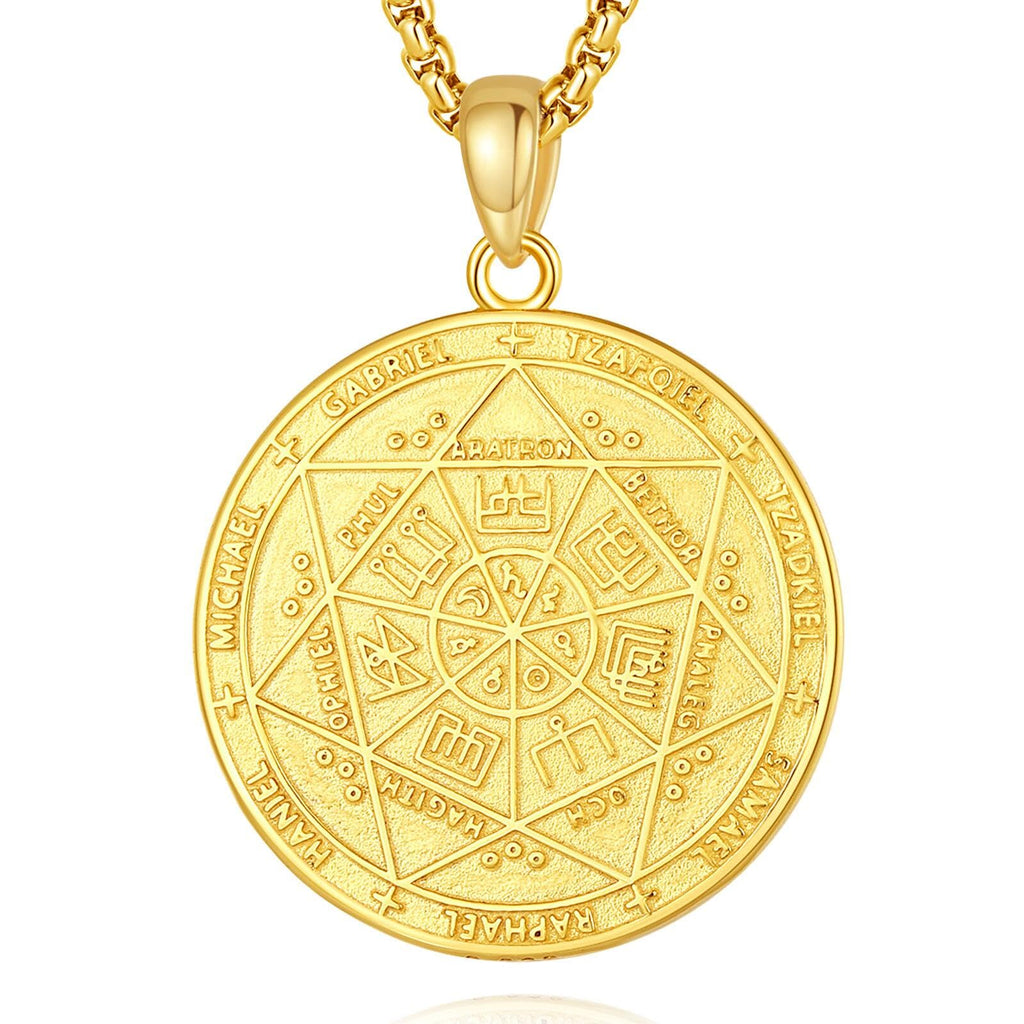 CELESTIA Supernatural Siegel der 7 Erzengel Michael Raphael Kette Silber 925 Frauen Männer Esoterik Geschenke Talisman Amulett Glücksbringer