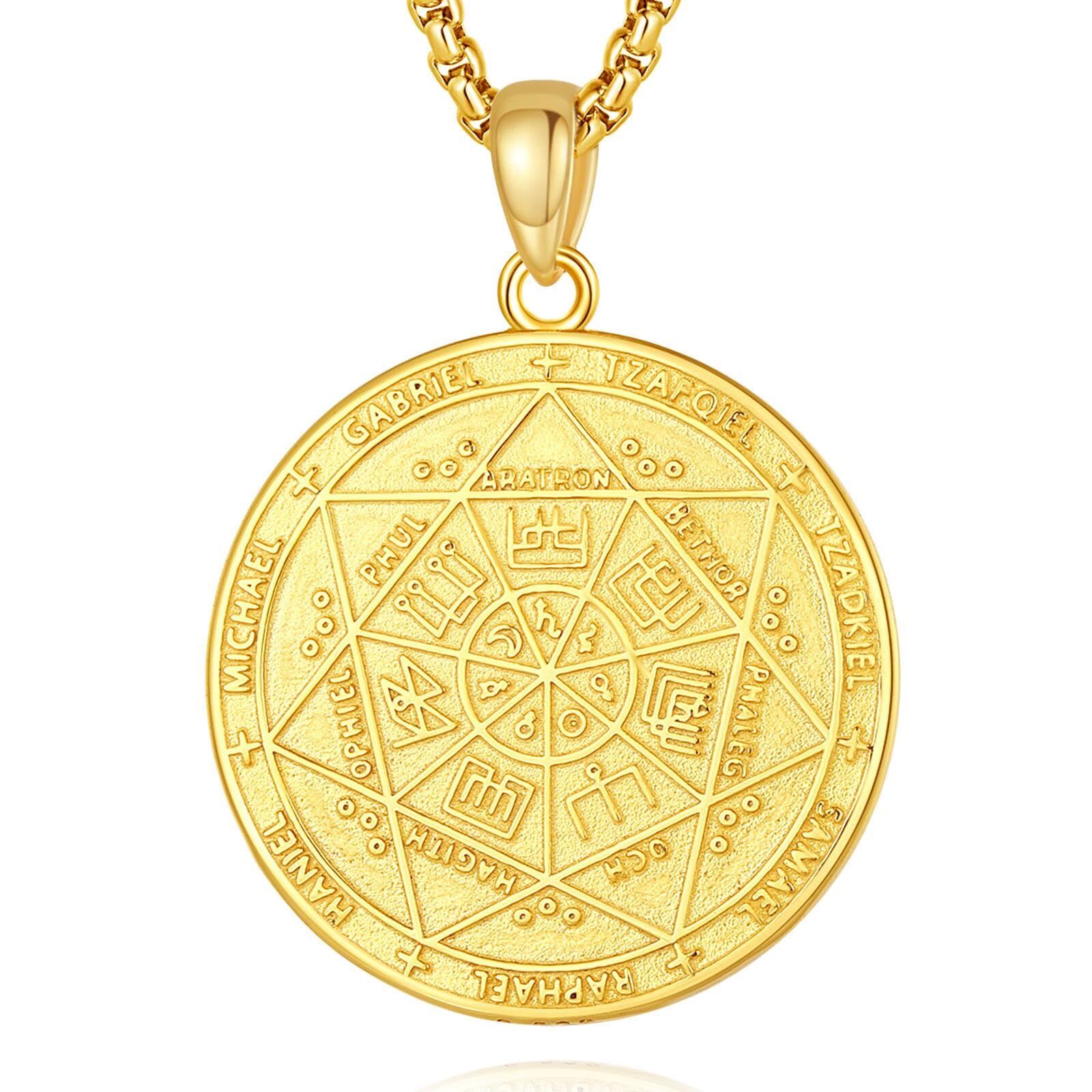 CELESTIA Supernatural Siegel der 7 Erzengel Michael Raphael Kette Silber 925 Frauen Männer Esoterik Geschenke Talisman Amulett Glücksbringer