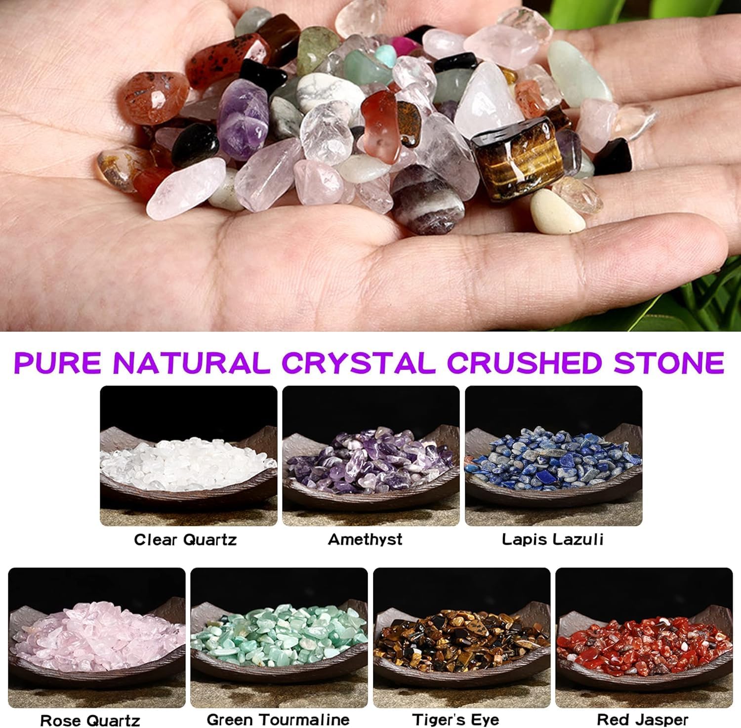 YORFULL Kristalle Heilsteine 7 Chakra Steine Set, 23 PCS Edelsteine Heilsteine, Edelsteine Mineralien Steine Trommelsteine für Yoga, Meditation Entspannung, Kristall-Schiefer mit Anweis