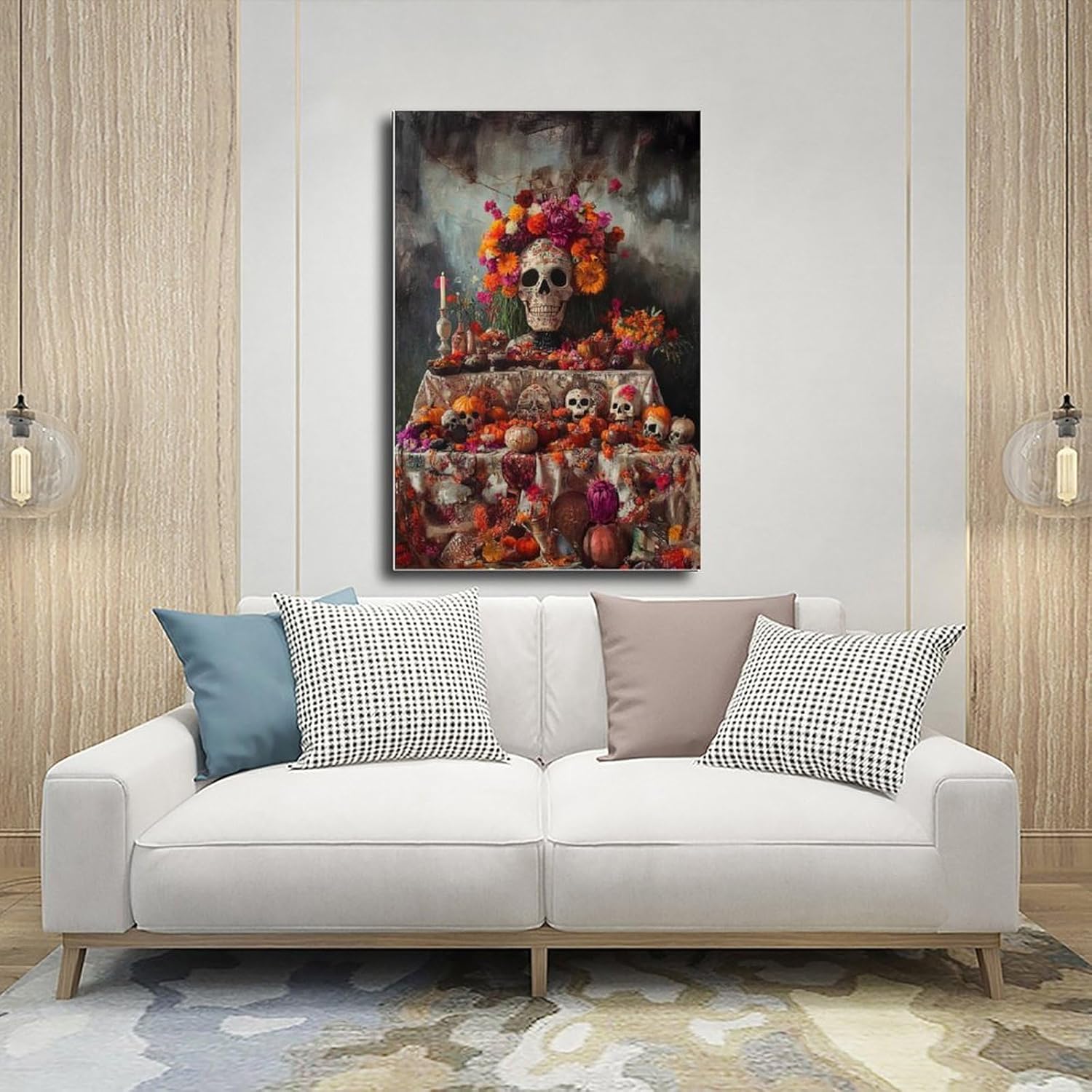 Leinwandposter Altar De Muerto, Schlafzimmer, Dekoration, Landschaft, Büro, Raumdekoration, Geschenk, 20 x 30 cm