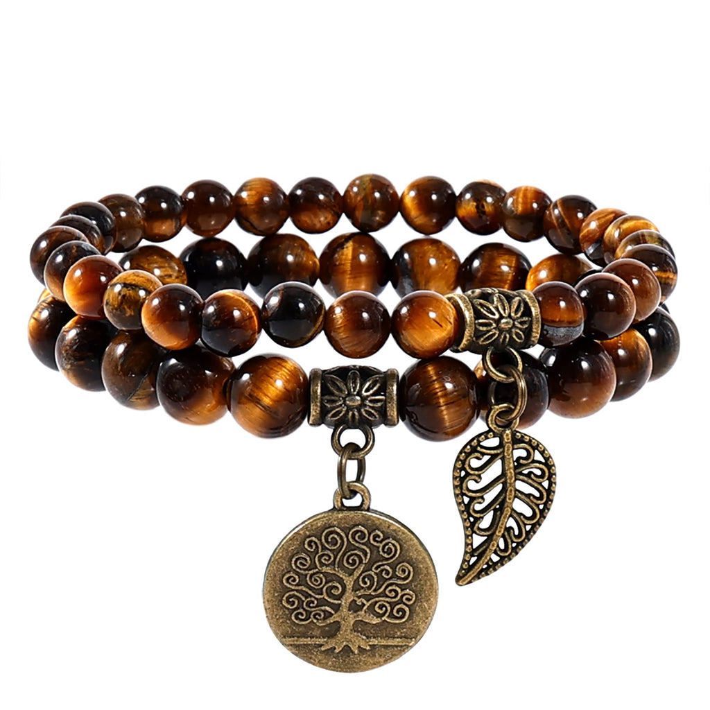 Farfume Chakra Armband Echte Steine, Echte Steine-Edelsteine Armband fur Damen