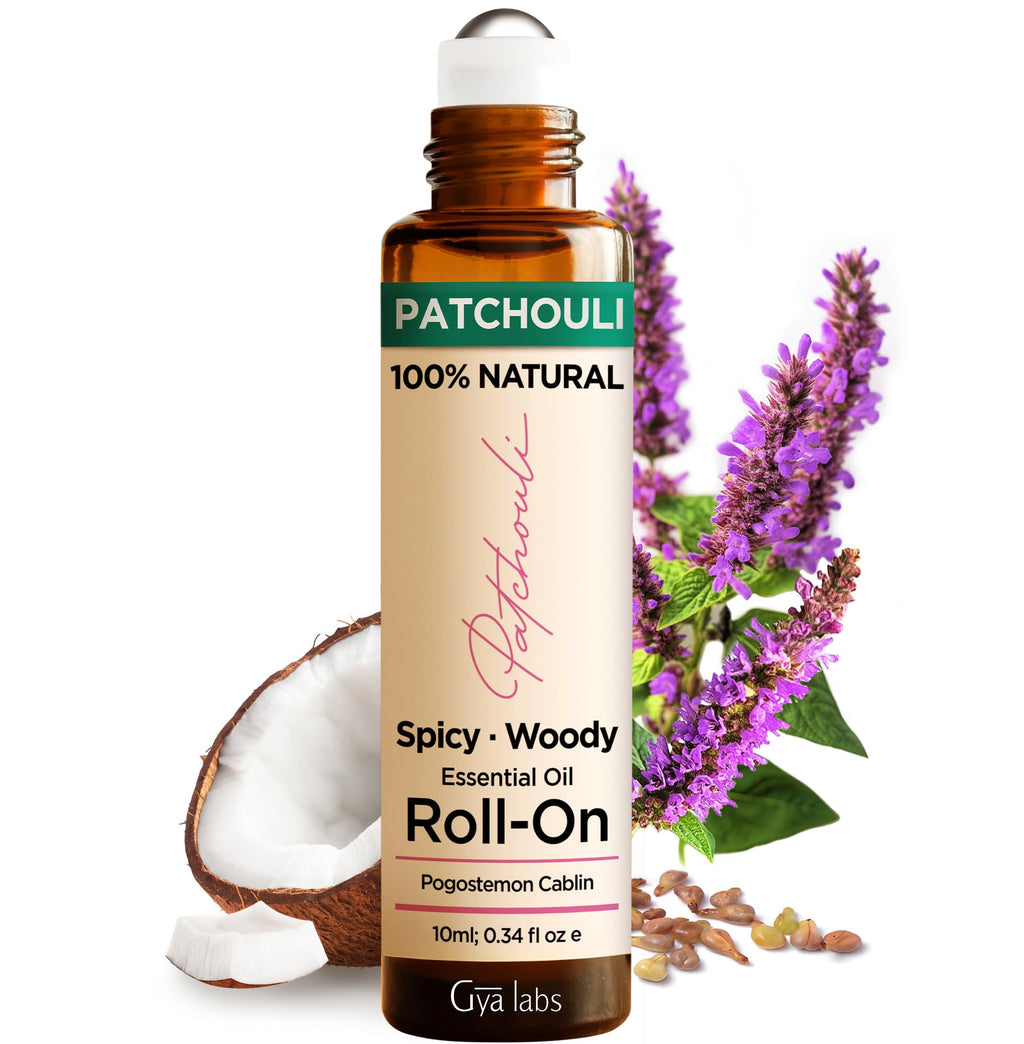 Gya Labs Migraine Relief Essential Oil Roll-On, Aromatherapy, Therapeutic Grade with Essential Peppermint and Lavender Oils for Sinus, Tension Headaches and Migraines (10 ml)