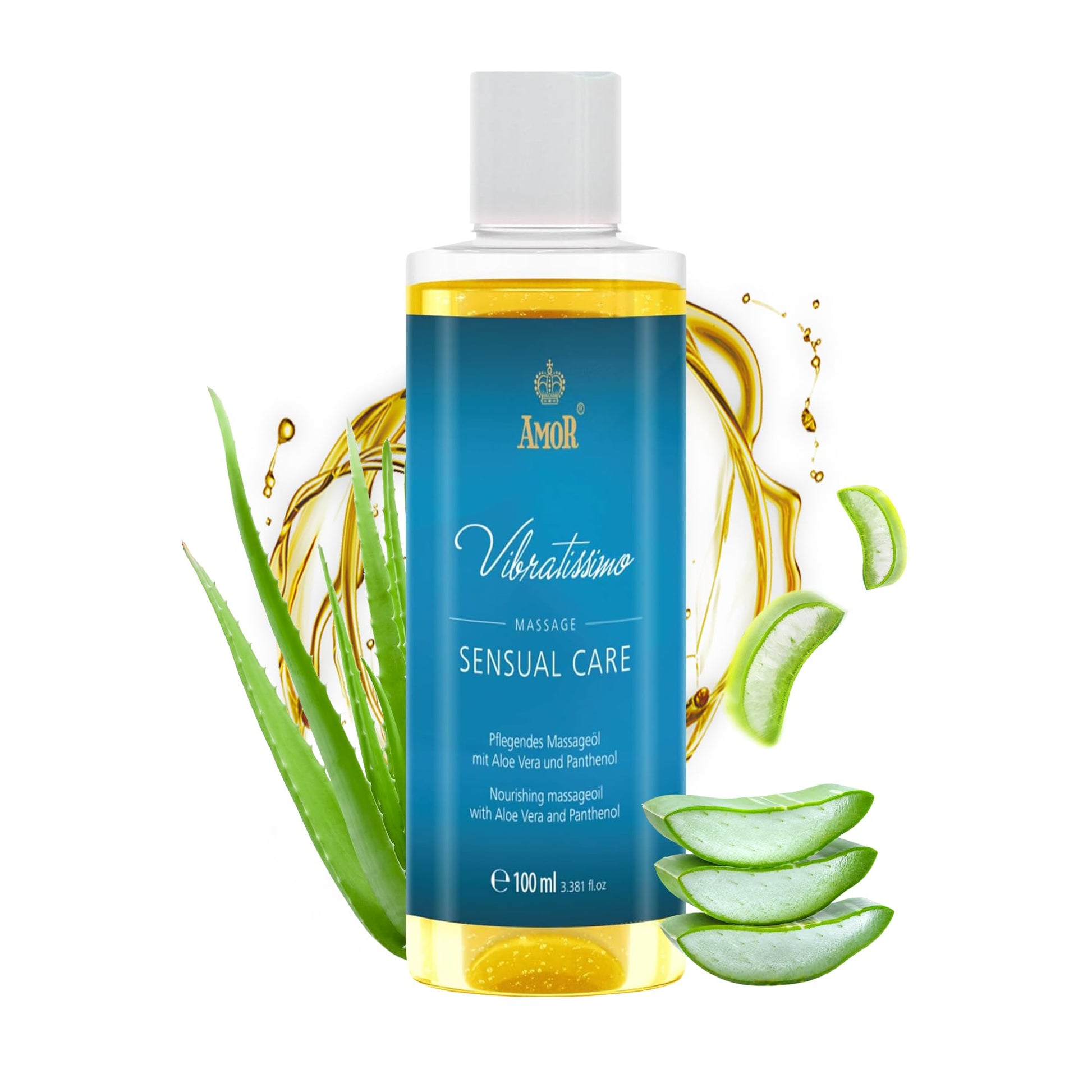 Vibratissimo Hot Moments 100 ml Massageöl - Aufheizendes Massageerlebnis - Stimulierende Massageöle, Entspannung für Paare & Gleitöl, Liebesöl