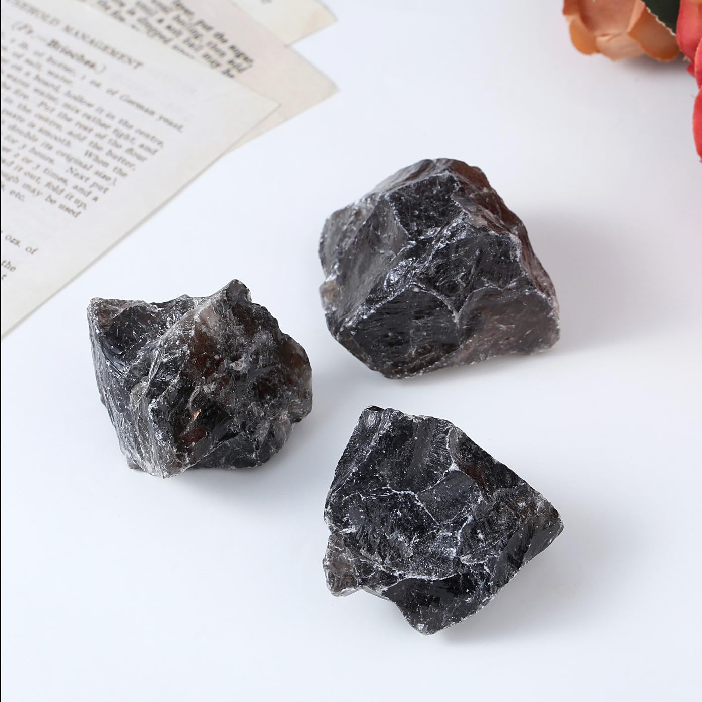 XIANNVXI Large Raw Stone Smoky Quartz Crystals Natural Stone Smoky Quartz Stone Real Natural Crystal Stones Reiki Premium Water Stone 4.5-5.5 cm, 1 Piece
