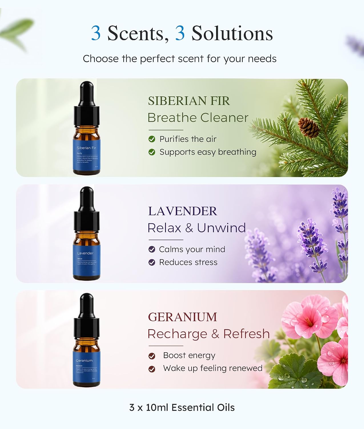 MUSICOZY Aromatherapy Sleep Mask Essential Oil Diffuser 3D Blackout Design | Wood Diffuser with Lavender, Fir, Geranium Oils, Adjustable Strap, Bamboo Fiber Comfort for Sleeping Meditation Relaxation