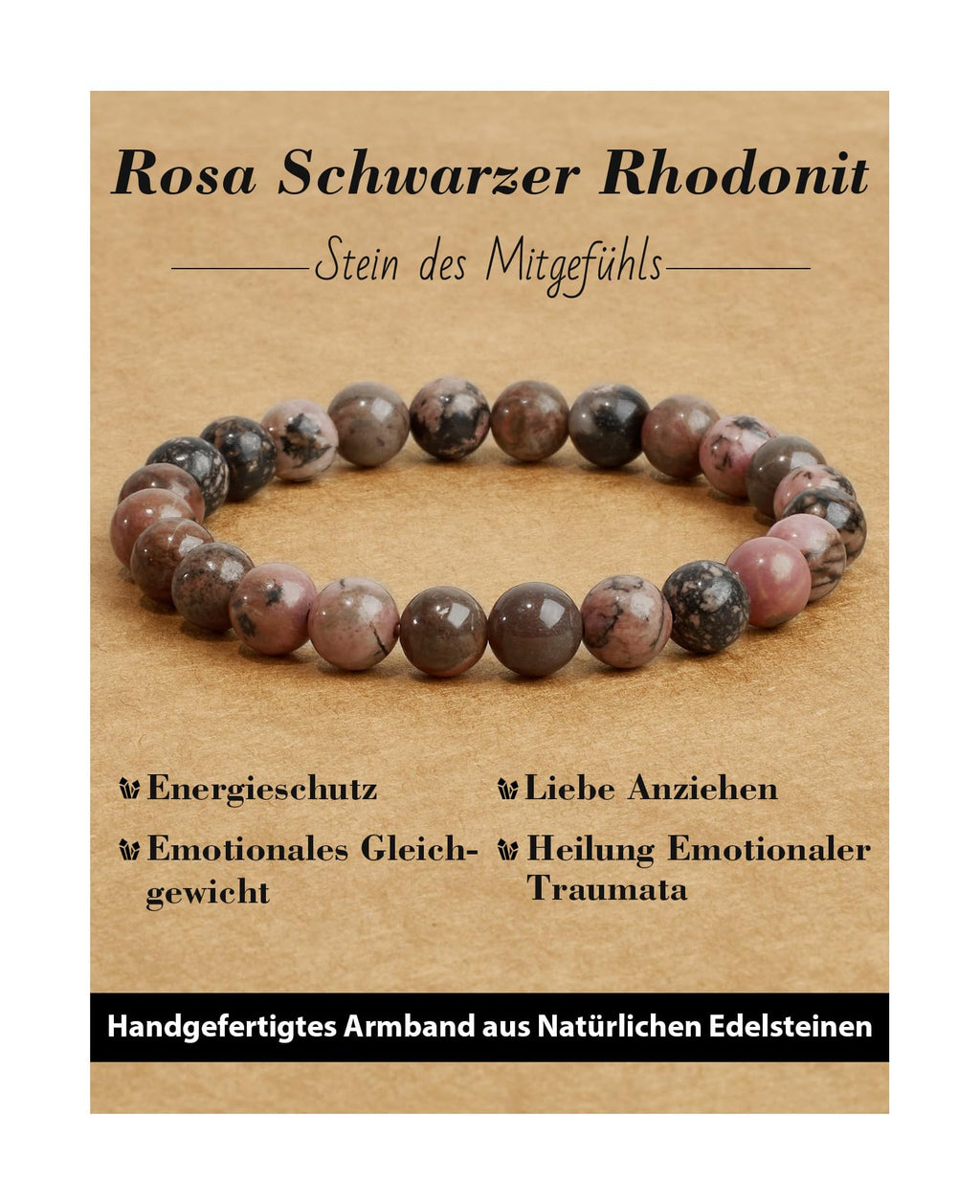 Handmade Genuine Natural Stone Beads Healing Stones Bracelet, Women's Men's Chakra Bead Bracelet, 8 mm Round Gemstone Yoga Bracelets, Includes Replacement Beads