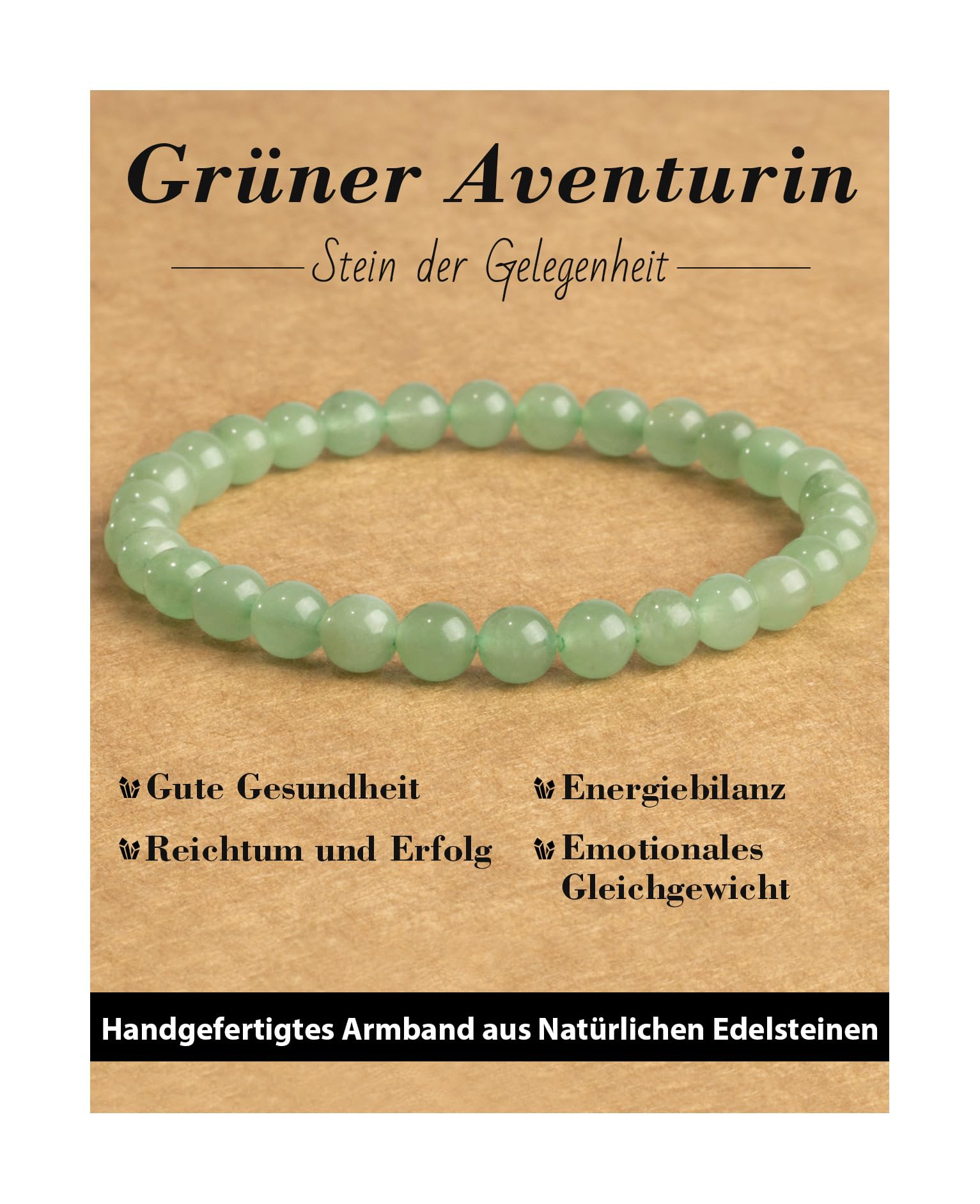 6 mm Healing Stone Bracelet for Men and Women, Real Natural Stone Beads, Lucky Bracelet, Friendship Bracelet, Individual Gift for Good Friends and Sisters