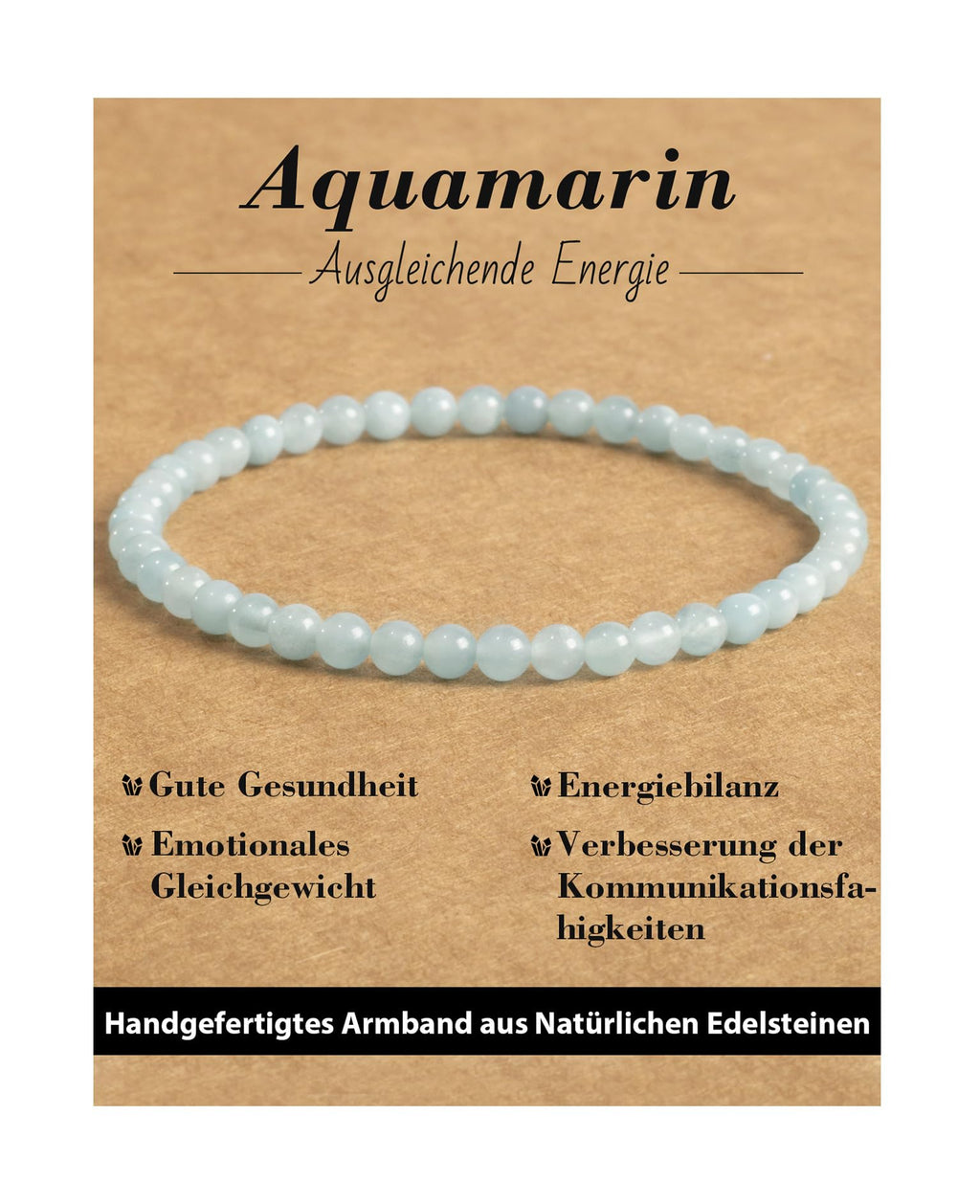 4 mm Stretch Bracelet Made of Real Natural Stone Beads, Healing Stone Bracelet, Yoga Bracelet for Women, Men, Lucky Bracelet, Friendship Bracelet, Replacement Beads Included