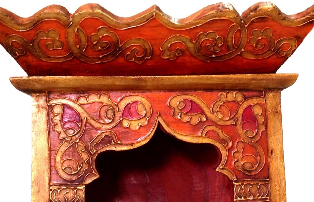 Altar - Table Altar - With Drawer - Wooden - Handmade Antique Style - 36 x 22 cm