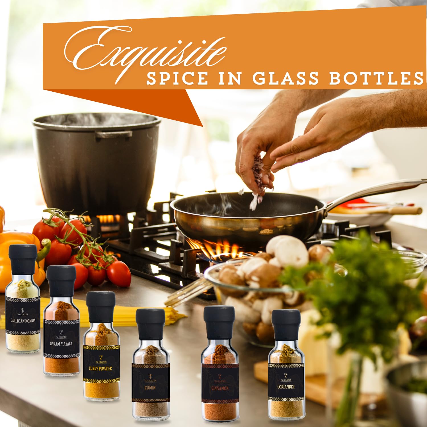 Gewürz-Geschenkset mit 24 edlen Gourmet-Gewürzen zum Kochen, Grillen und Verfeinern – das perfekte Geschenk für Männer und Frauen, ideal zum Geburtstag oder Einzug