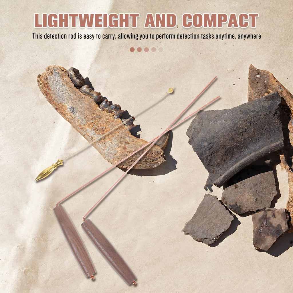 ABOOFAN 1satz Handheld Wünschelruten Aus Reinem Kupfer Für Spirituelle Anwendungen Und Schatzsuche Tragbare Divination Tools Für Wasser Energieerkennung Hochwertiger Metalldetektor Stab