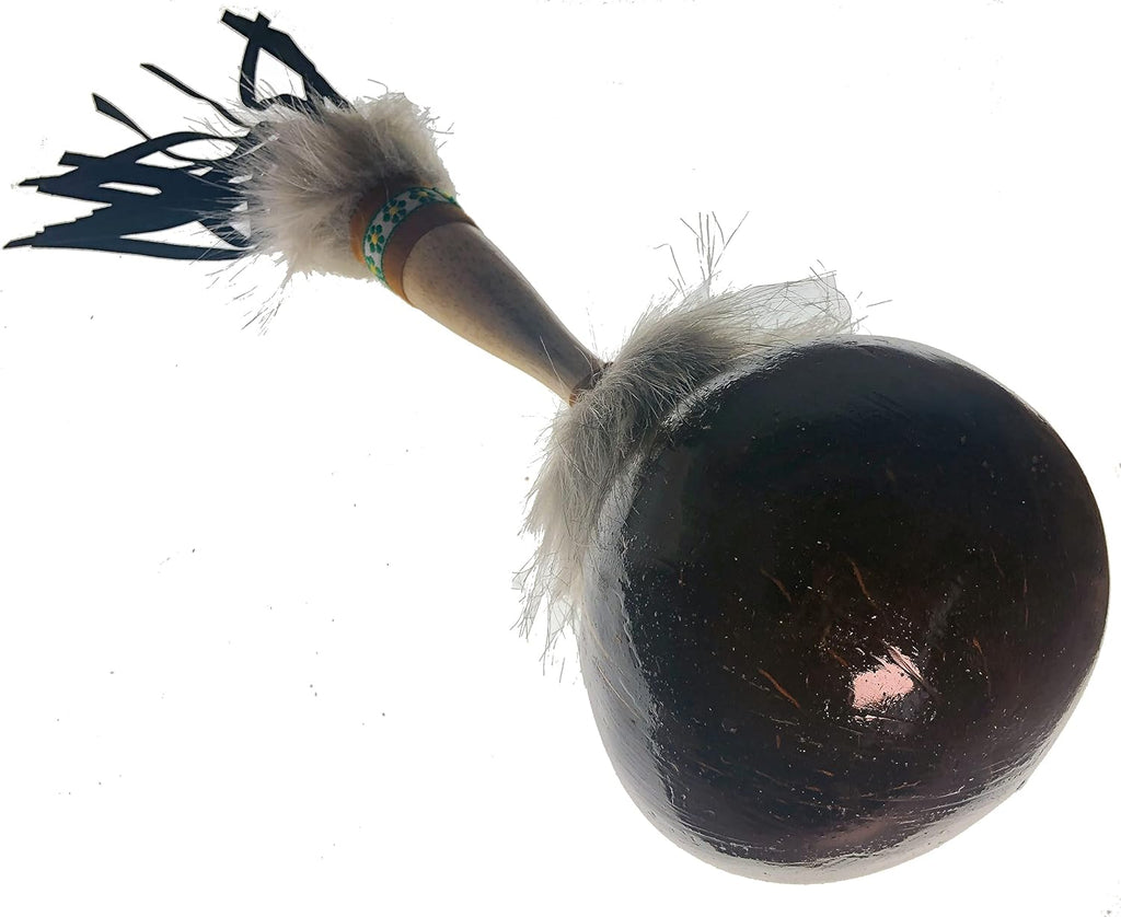 Schaman Maraca – Regenwald Kokosnuss Hexe Arzt Tribal Ritual Shaker Zeremonielle Rassel
