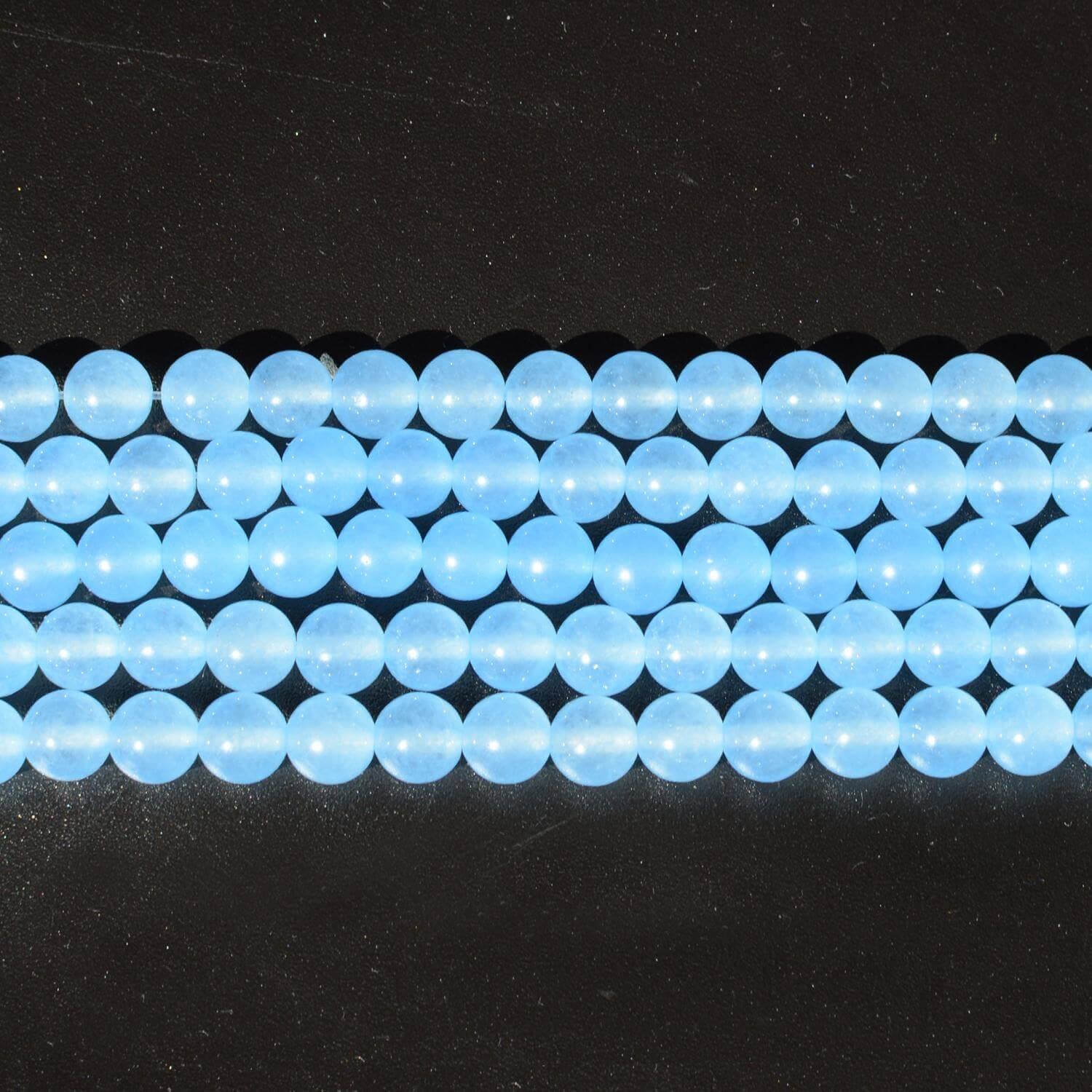 Natural Semi-Precious Stones Beads for Threading 38 cm String Round 4 6 8 10 12 mm