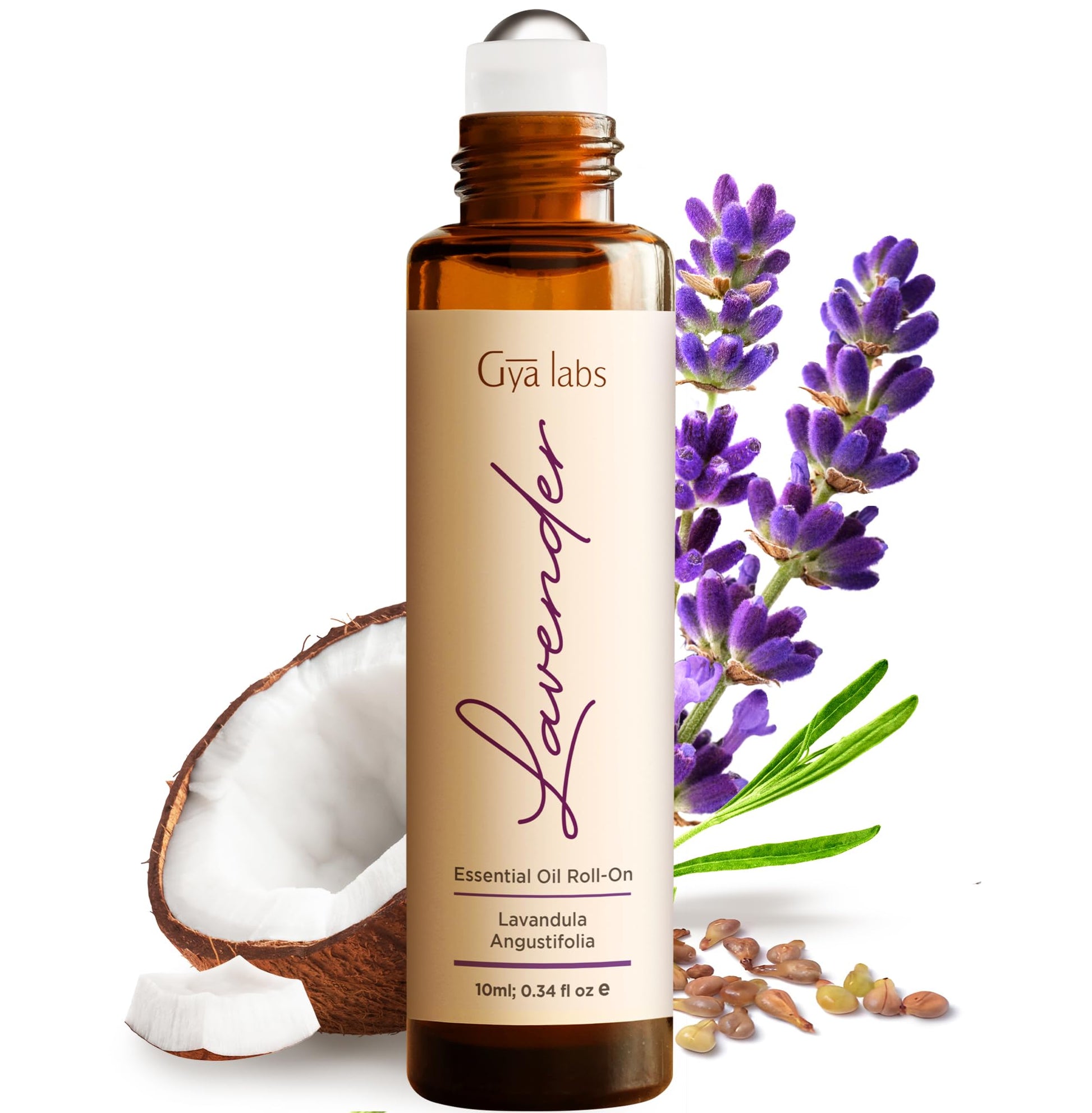 Gya Labs Migraine Relief Essential Oil Roll-On, Aromatherapy, Therapeutic Grade with Essential Peppermint and Lavender Oils for Sinus, Tension Headaches and Migraines (10 ml)