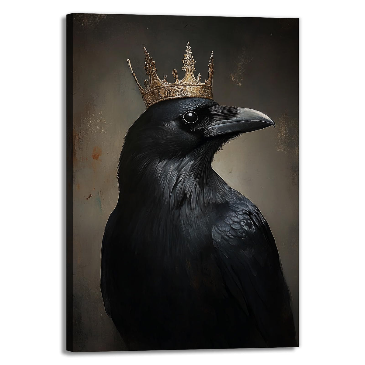 OAAPITI Halloween Decor Vintage Crow Wall Art Retro Art Poster Creepy Raven Picture Print Horrid Cemetery Painting Artwork Home Wall Decor(Artwork-4,12"x18")