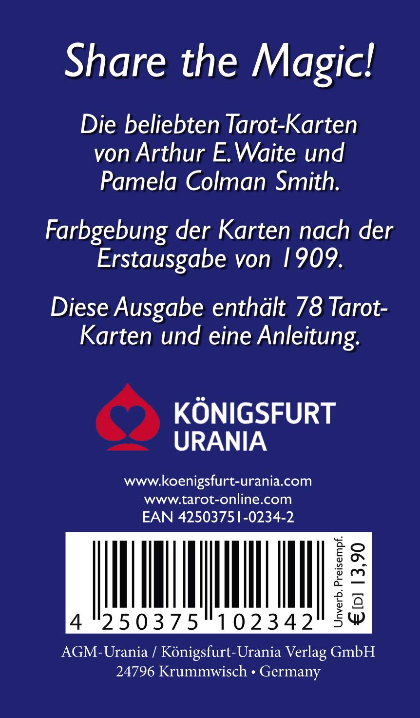 Tarot von A.E. Waite - Standard (Tarotkarten im Standardformat 7 x 12 cm)