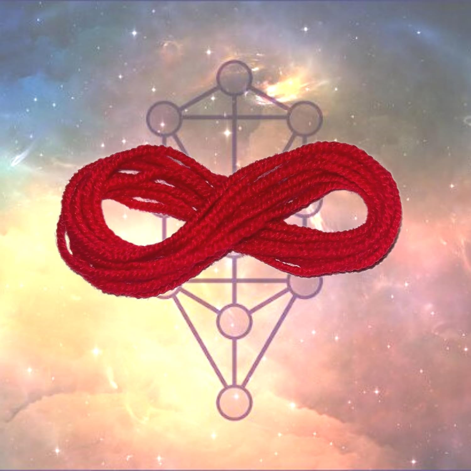 The Original Kabbalah Red Thread Handmade and Blessed in the Holy Land 100% Wool 5ft Long Holds up to 7 Protective Bracelets Includes Prayer, Instructions and Certificate of Authenticity