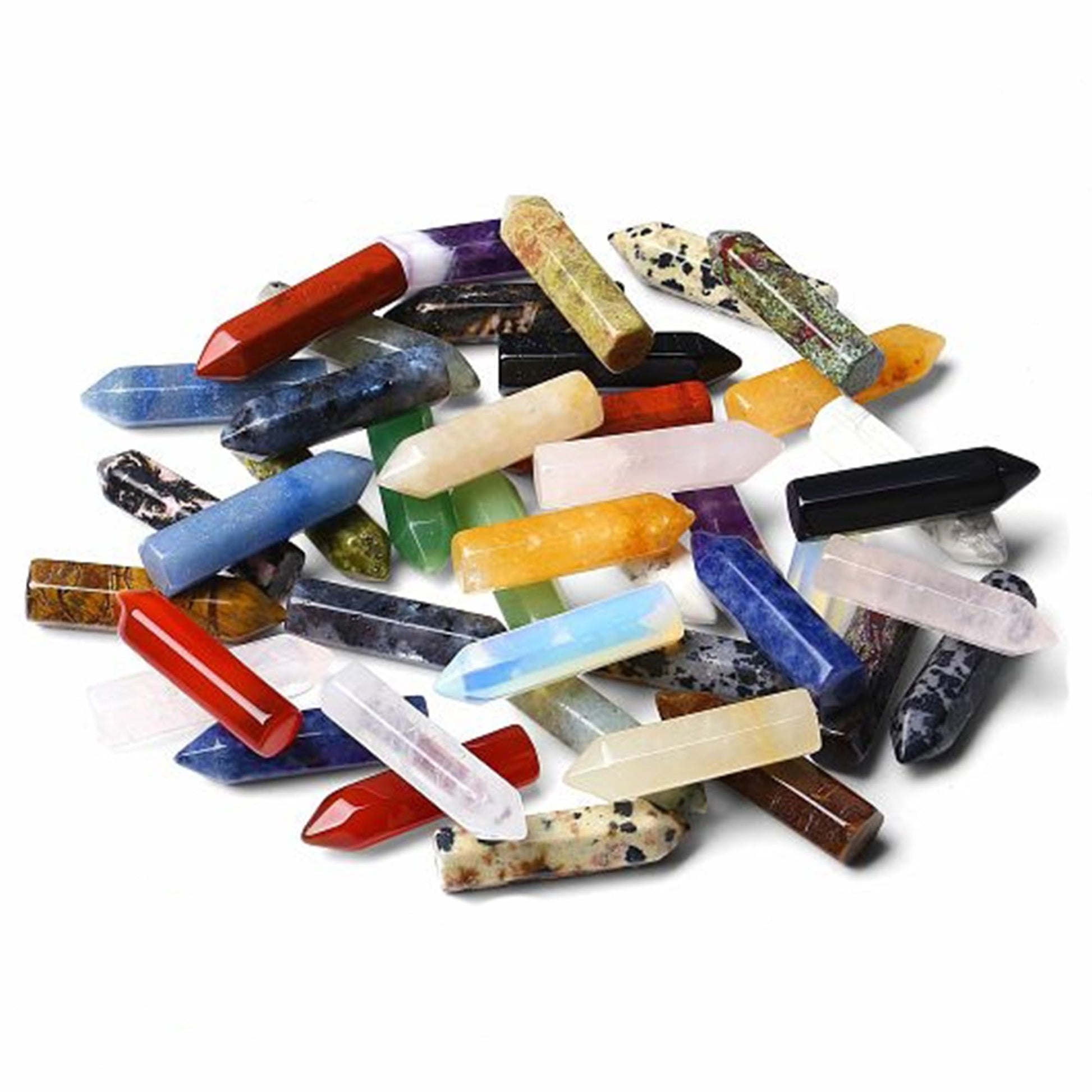 10pcs Gelber Aventurin Heilkristalle Stein Stab Edelsteine Sets Sechseckige Kristall Säule Bulk Hexagonal Punkt Turm Reiki Meditation Spirituelle Chakra Schutz Energieausgleich