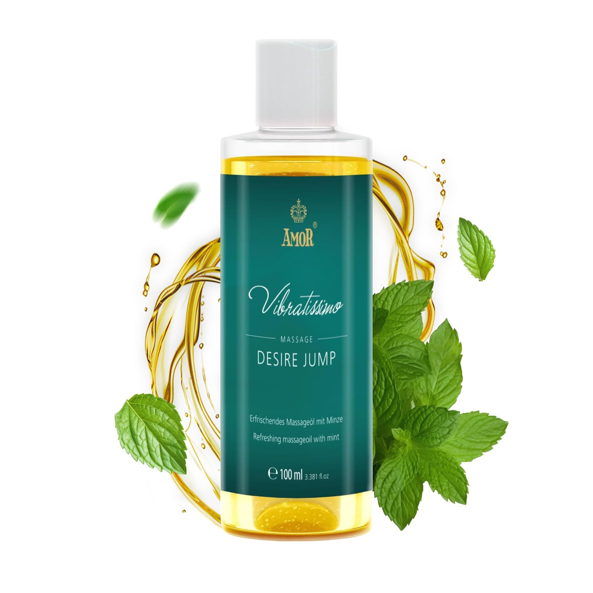 Vibratissimo Hot Moments 100 ml Massageöl - Aufheizendes Massageerlebnis - Stimulierende Massageöle, Entspannung für Paare & Gleitöl, Liebesöl