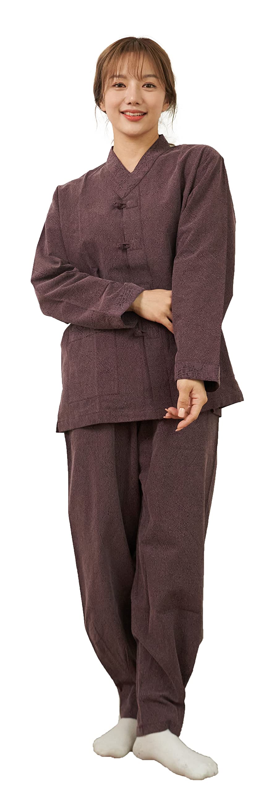 ILLANG Unisex Hanbok Set, Korea Traditional Clothing, BTS Casual Hanbok for Yoga and Meditation, Temple Clothes