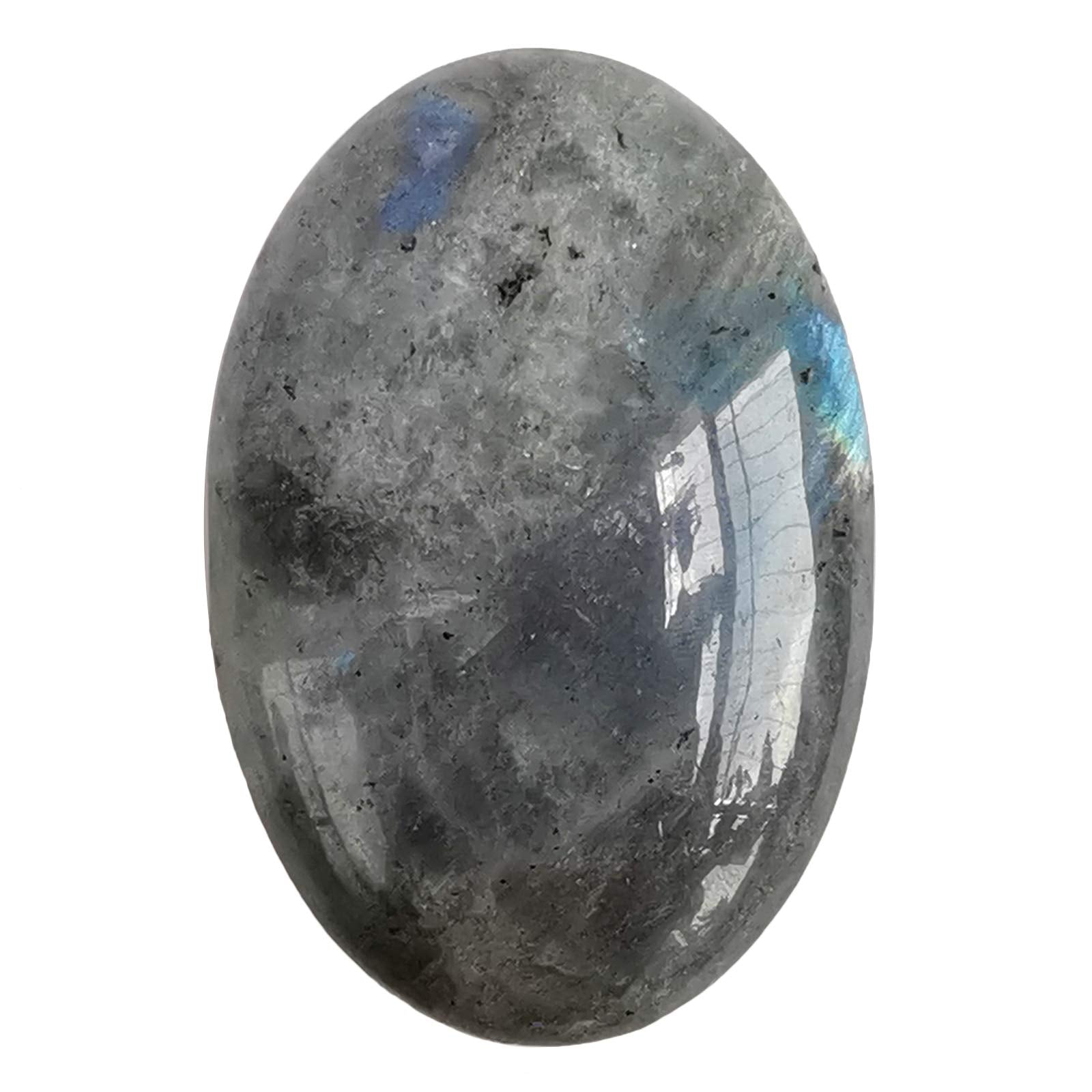 Natural Purple Lepidolite Worry Stones Oval Palm Pockets Healing Crystal Massage Spa Energy Stone