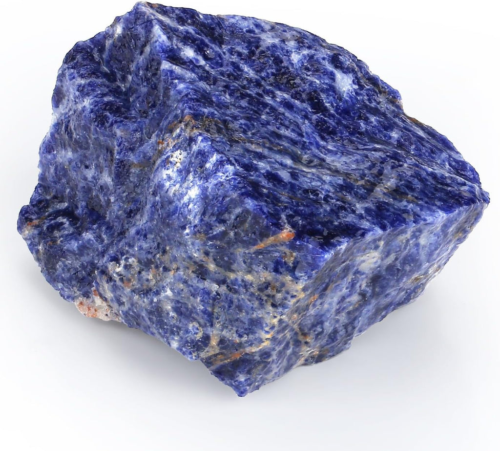 XIANNVXI Large Blue Sodalite Raw Stone Crystals Natural Stone Blue Sodalite Stone Real Natural Crystal Stones Reiki Premium Water Stone 4.5-5.5 cm, 1 Piece