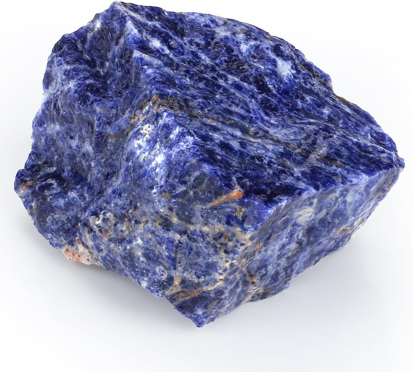 XIANNVXI Large Blue Sodalite Raw Stone Crystals Natural Stone Blue Sodalite Stone Real Natural Crystal Stones Reiki Premium Water Stone 4.5-5.5 cm, 1 Piece