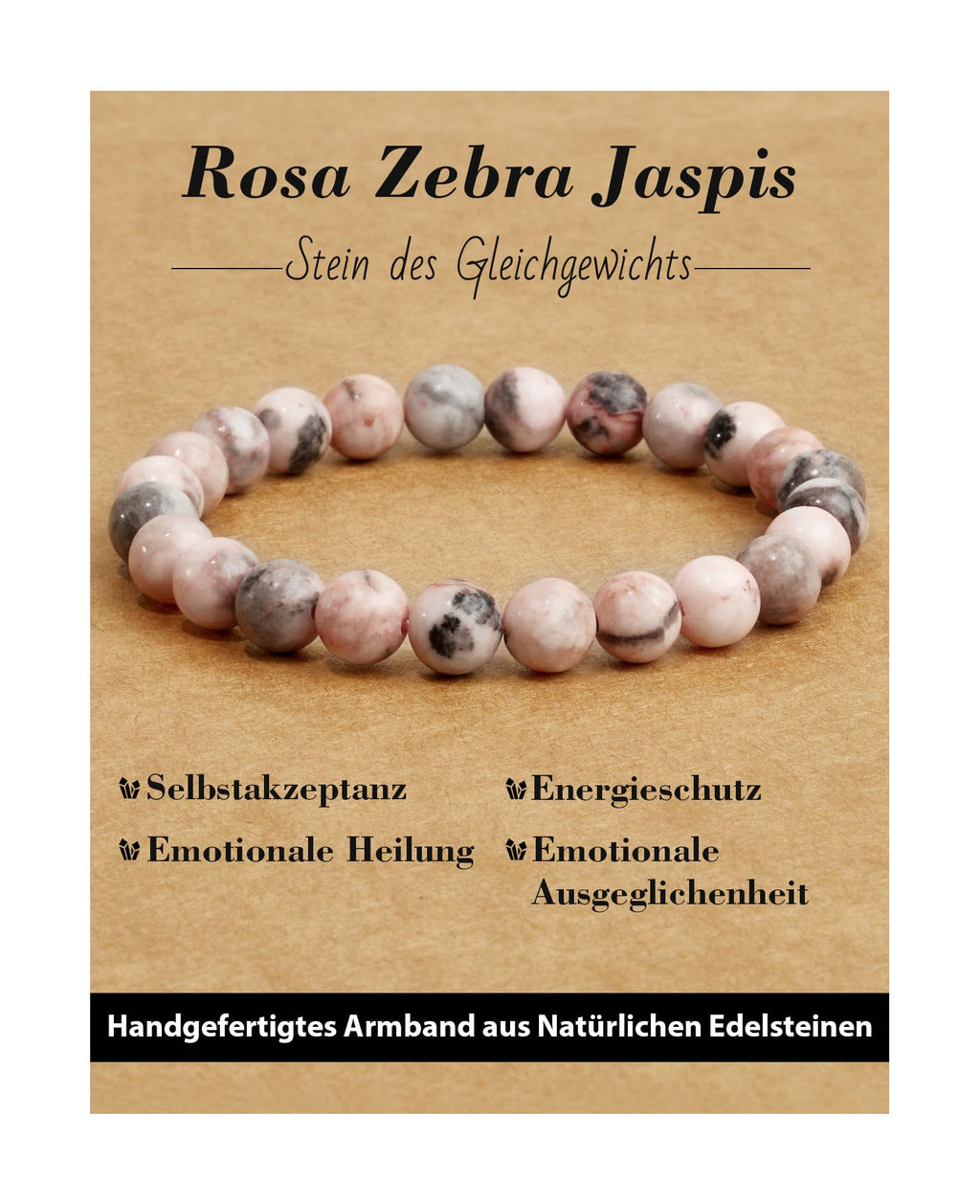 Handmade Genuine Natural Stone Beads Healing Stones Bracelet, Women's Men's Chakra Bead Bracelet, 8 mm Round Gemstone Yoga Bracelets, Includes Replacement Beads