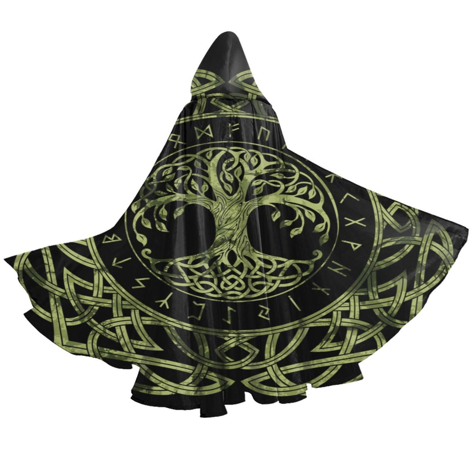 YETTA YANG Halloween Hooded Robe Cloak Christmas Holiday Party Hoodies Cape Cosplay Costumes