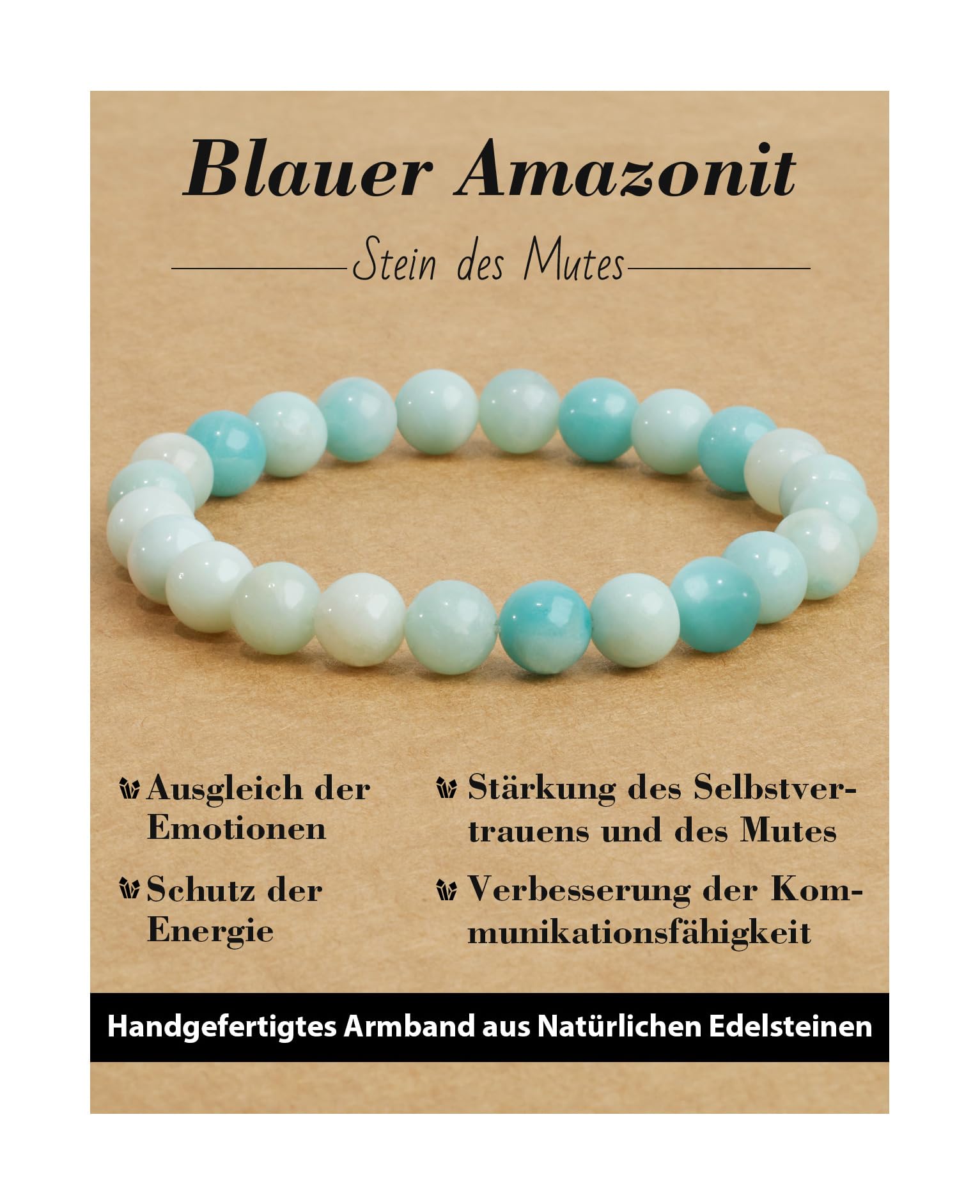 Handmade Genuine Natural Stone Beads Healing Stones Bracelet, Women's Men's Chakra Bead Bracelet, 8 mm Round Gemstone Yoga Bracelets, Includes Replacement Beads