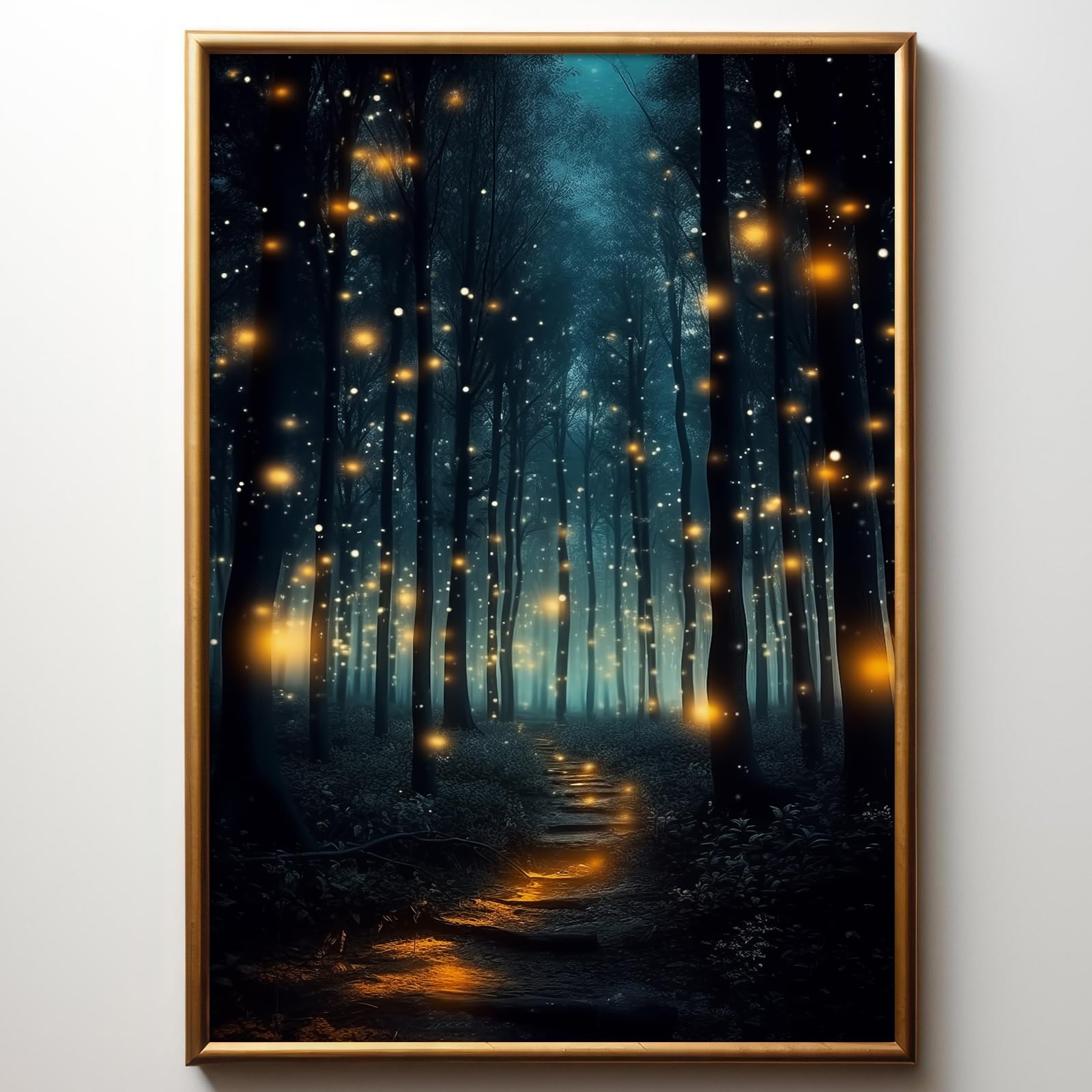 Dark Academia Library Wall Art Canvas Dark Cottagecore Painting Abandoned Wall Art Library Gothic Moody Botanical Picture Medieval Castle Poster Victorian Print Gothic Vintage Artwork 16x24in No Frame