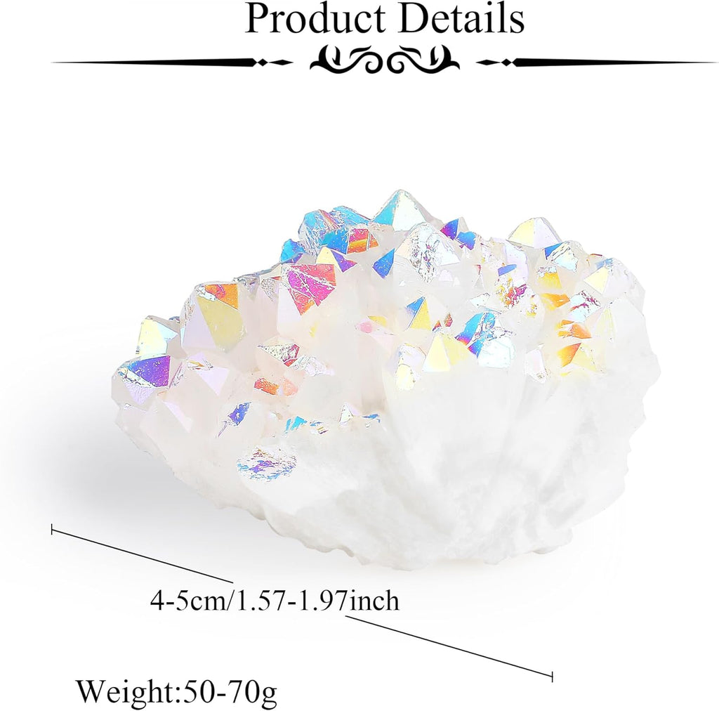AB Crystal Druse Quartz Druze Crystal Geode Natural Raw Stone Gemstones Energy Irregular Geode Caves Reiki Decoration
