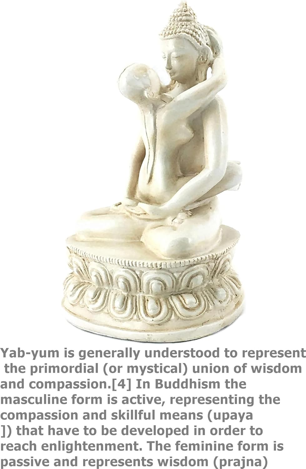 Bellaa 22166 Buddha-Statue Yab Yum Shakti Embrace Tantra 15,2 cm