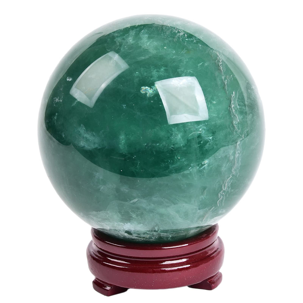 JIC Gem Large Crystal Ball with Stand Pietersite Crystal Ball Gemstone Decorative Ball for Home Decoration Altar Reiki Feng Shui Crystal Gift 80-90mm